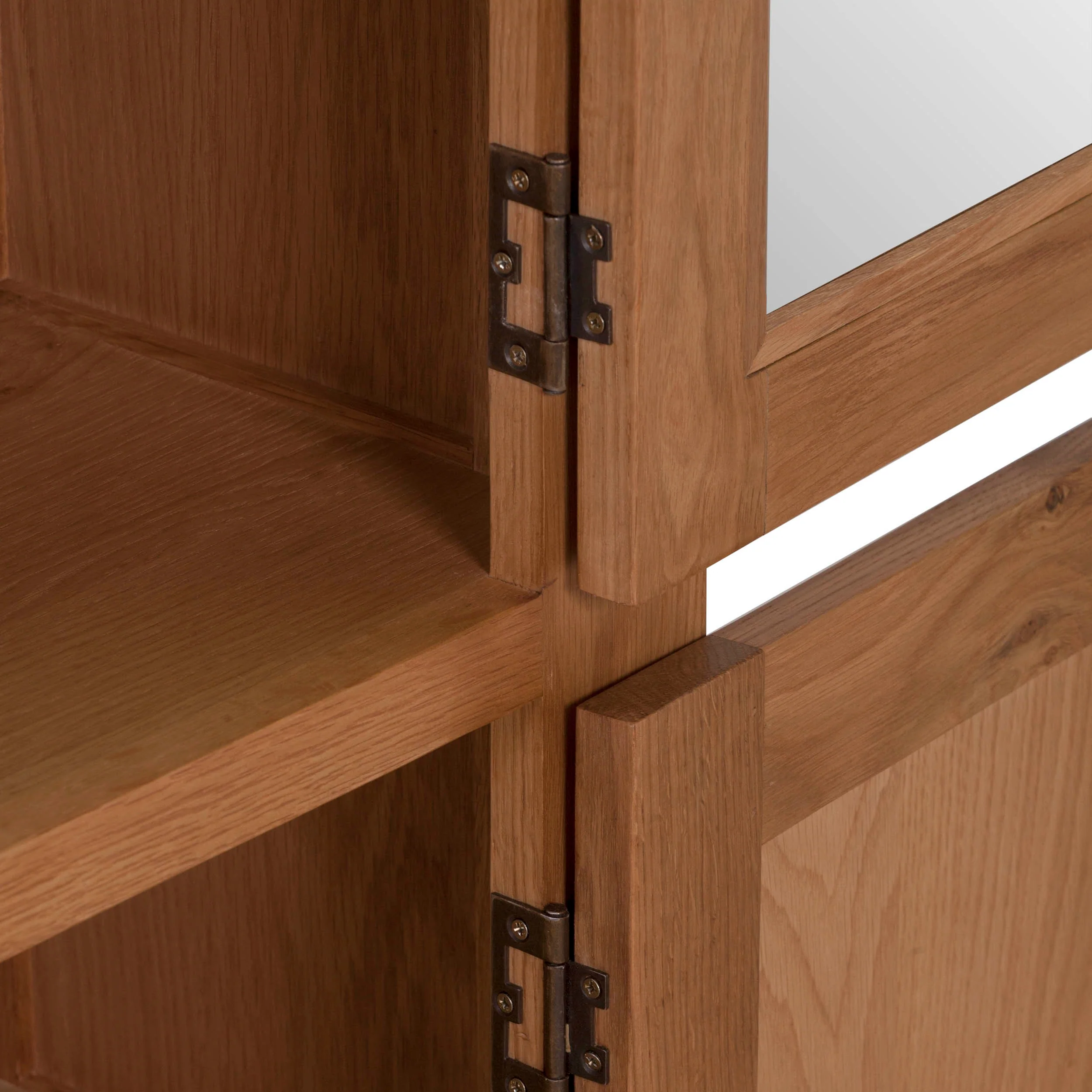 Cambridge Oak Display Cabinet - Image 8
