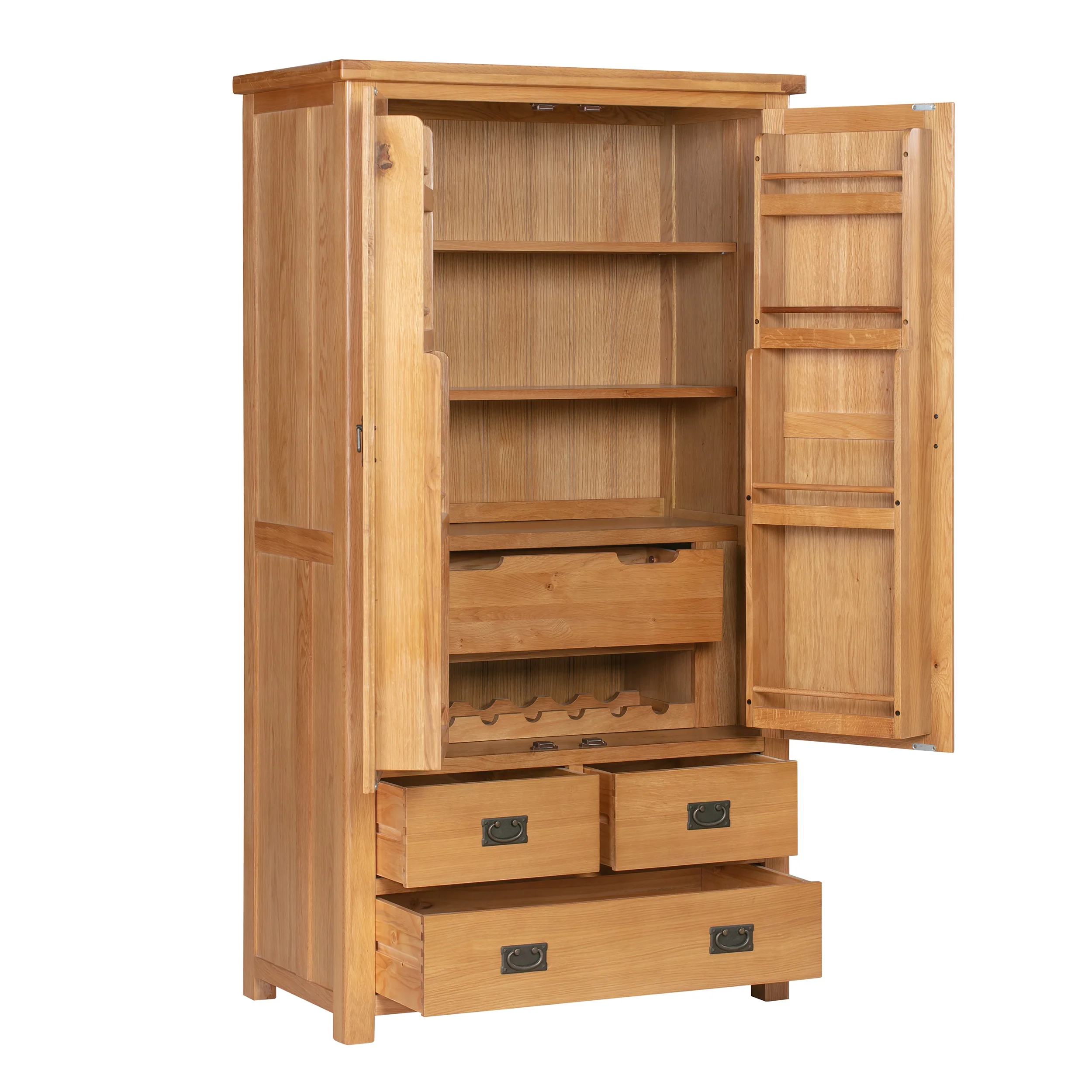 Cambridge Oak Larder Unit - Image 6