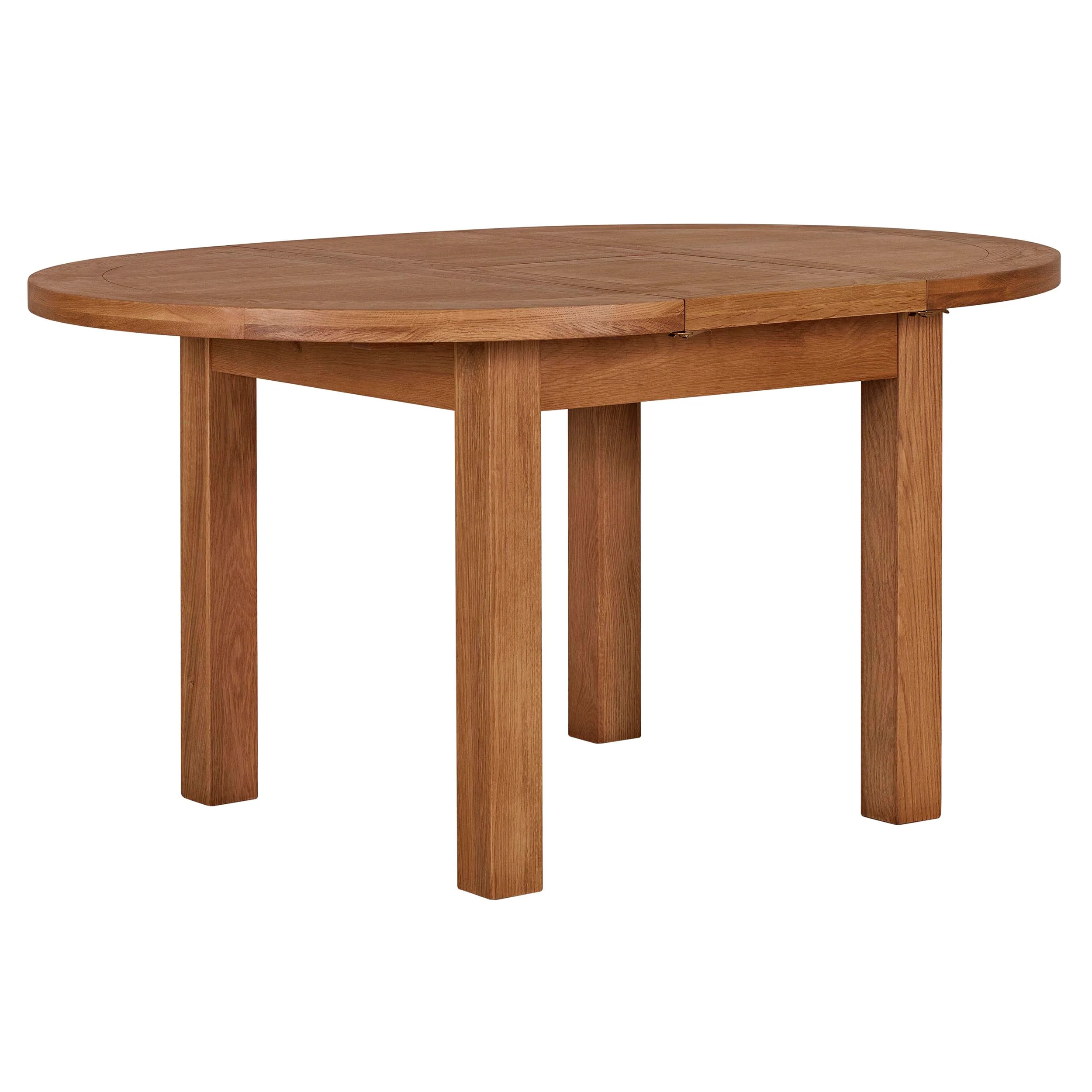 Cambridge Oak Round Extending Dining Table (1.1 m-1.5 m) - Image 4