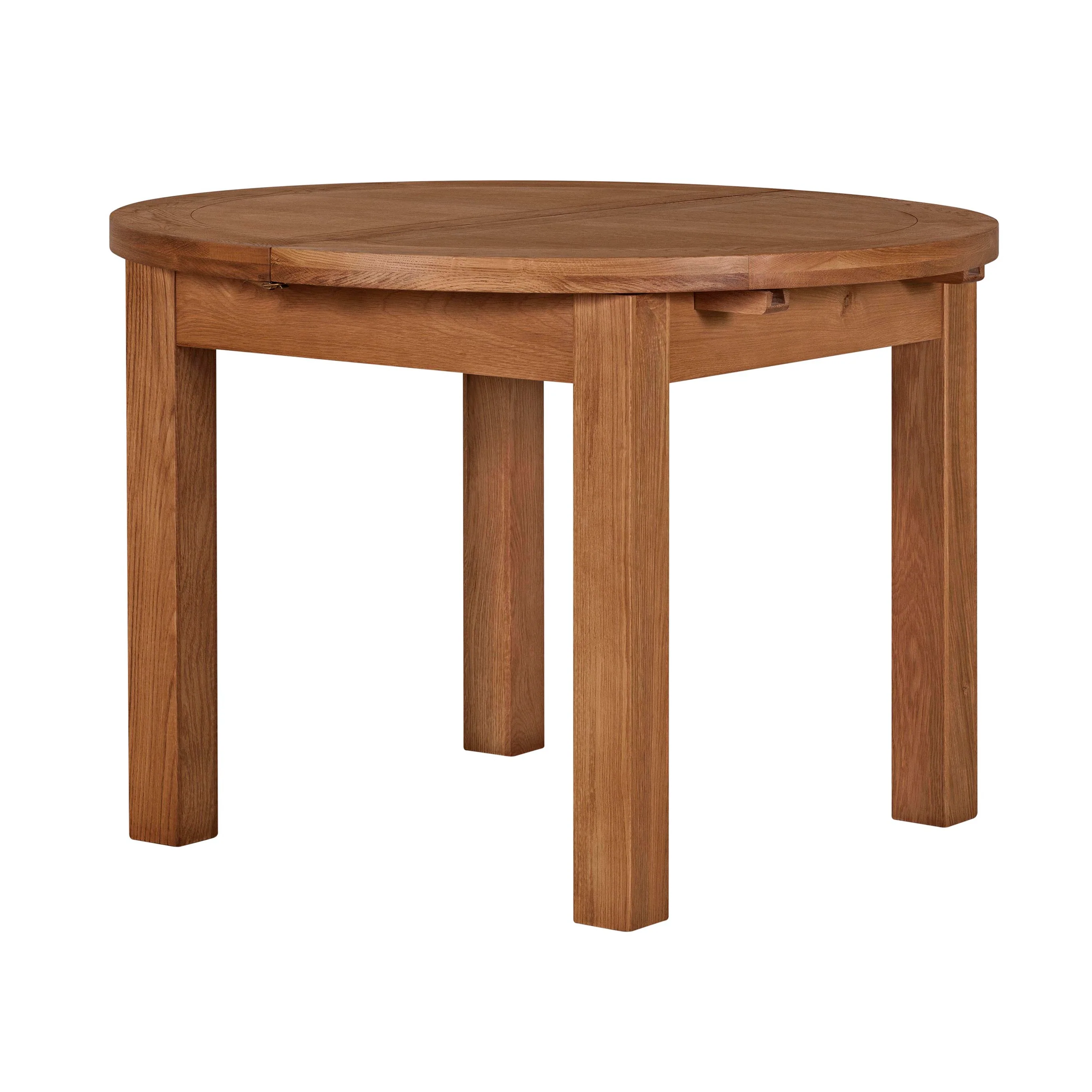 Cambridge Oak Round Extending Dining Table (1.1 m-1.5 m) - Image 6