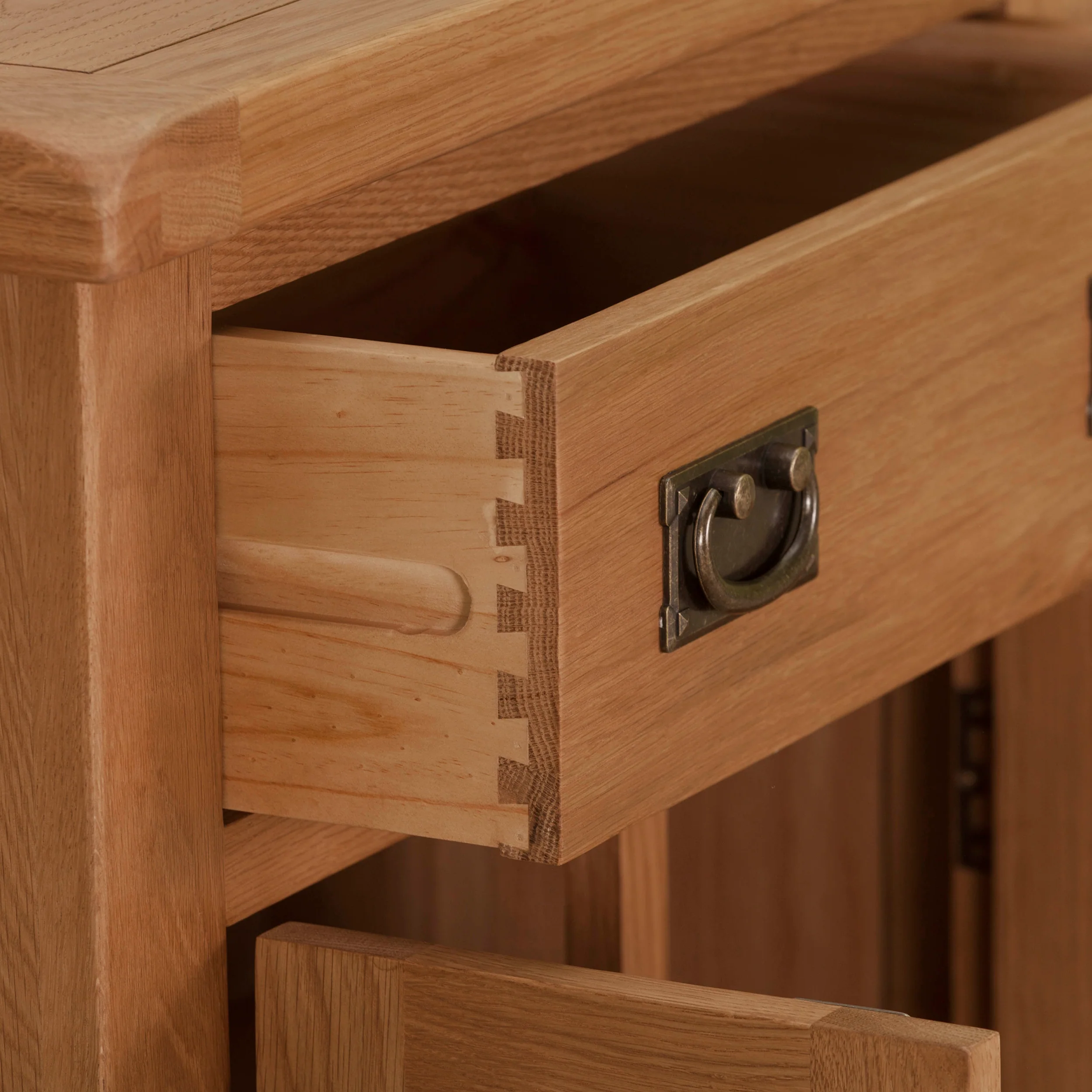Cambridge Oak Small 1 Drawer 2 Door Sideboard - Image 6