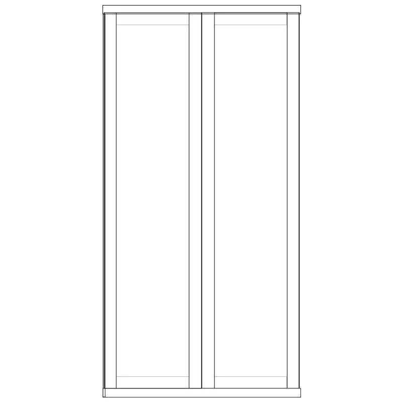 Cambridge Wiemann 2 Door Wardrobe - Image 5