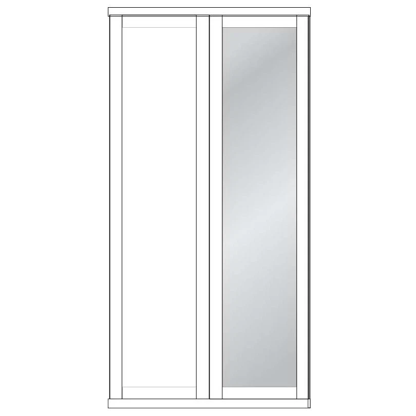Cambridge Wiemann 2 Door Wardrobe - Image 7