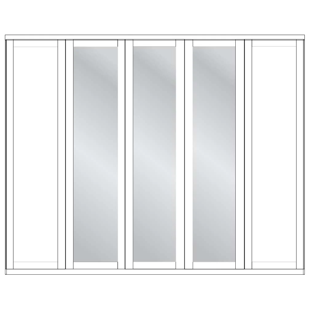 Cambridge Wiemann 5 Door Wardrobe - Image 6