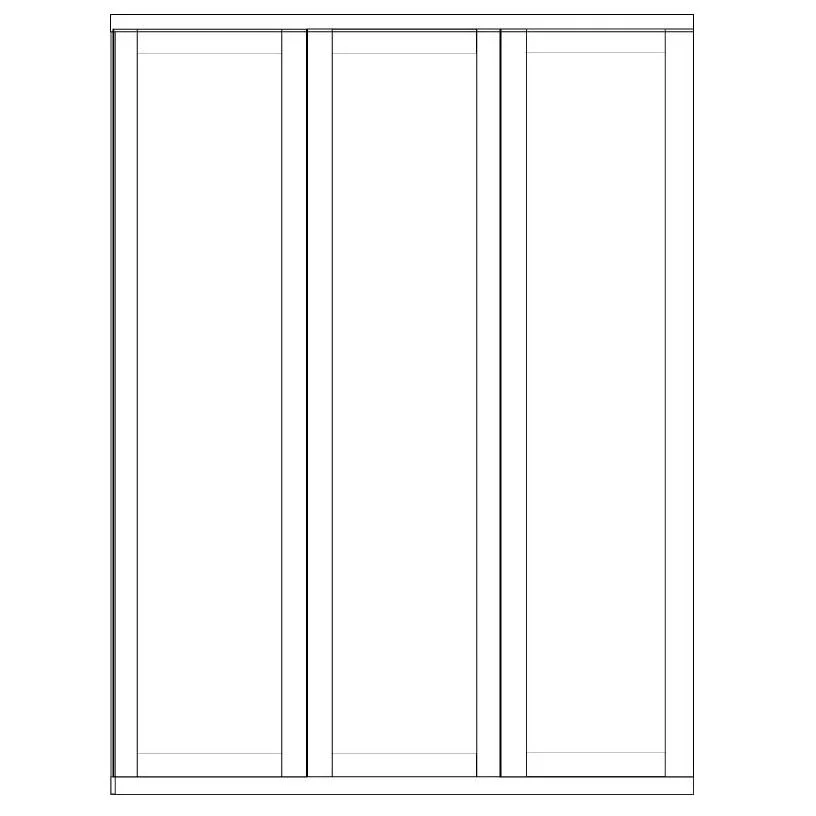 Cambridge Wiemann 3 Door Wardrobe - Image 5