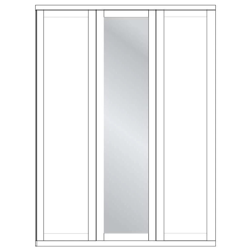 Cambridge Wiemann 3 Door Wardrobe - Image 6