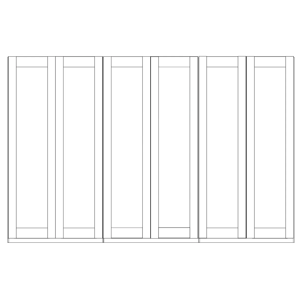 Cambridge Wiemann 6 Door Wardrobe - Image 5