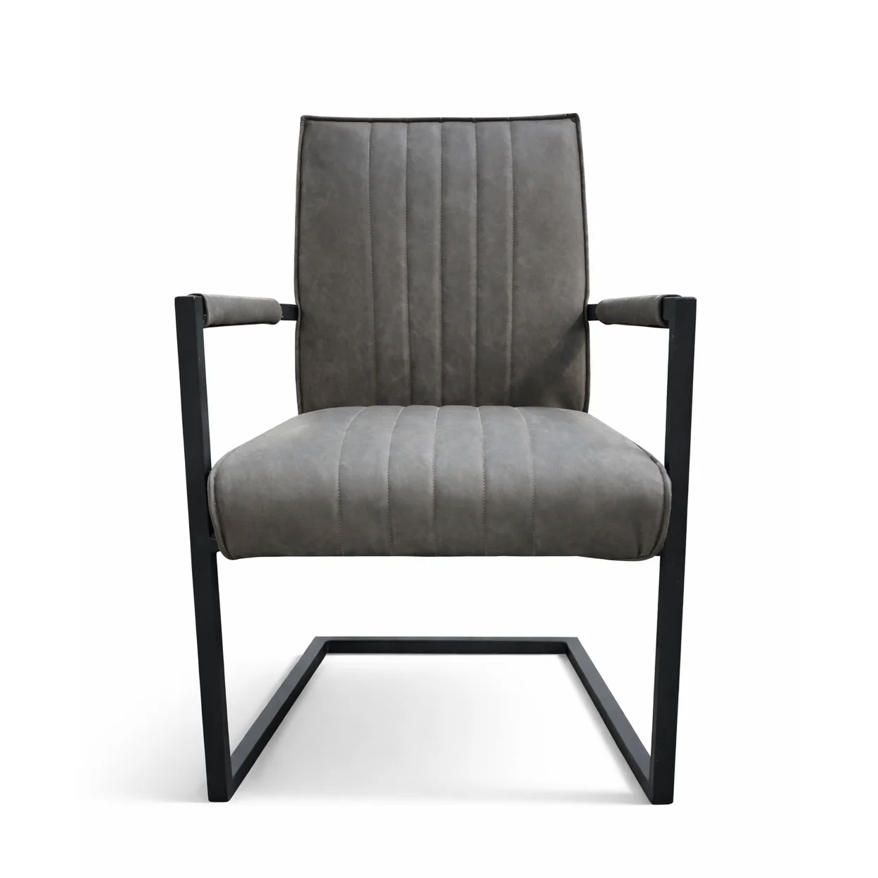 Camden Industrial Dining Chair | Grey - Image 2