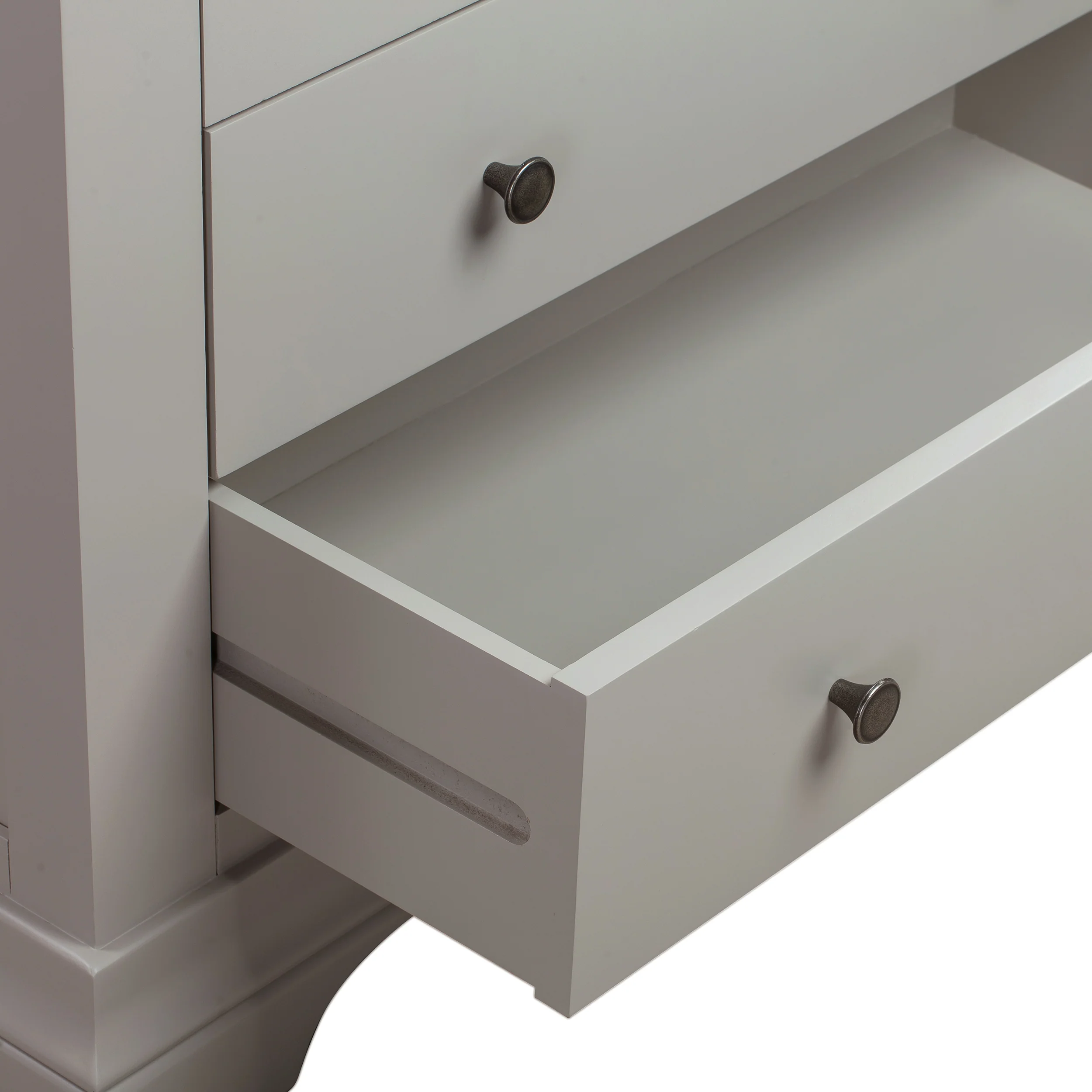 Chantilly Pebble Grey 2 Over 3 Chest Of Drawers - Image 7