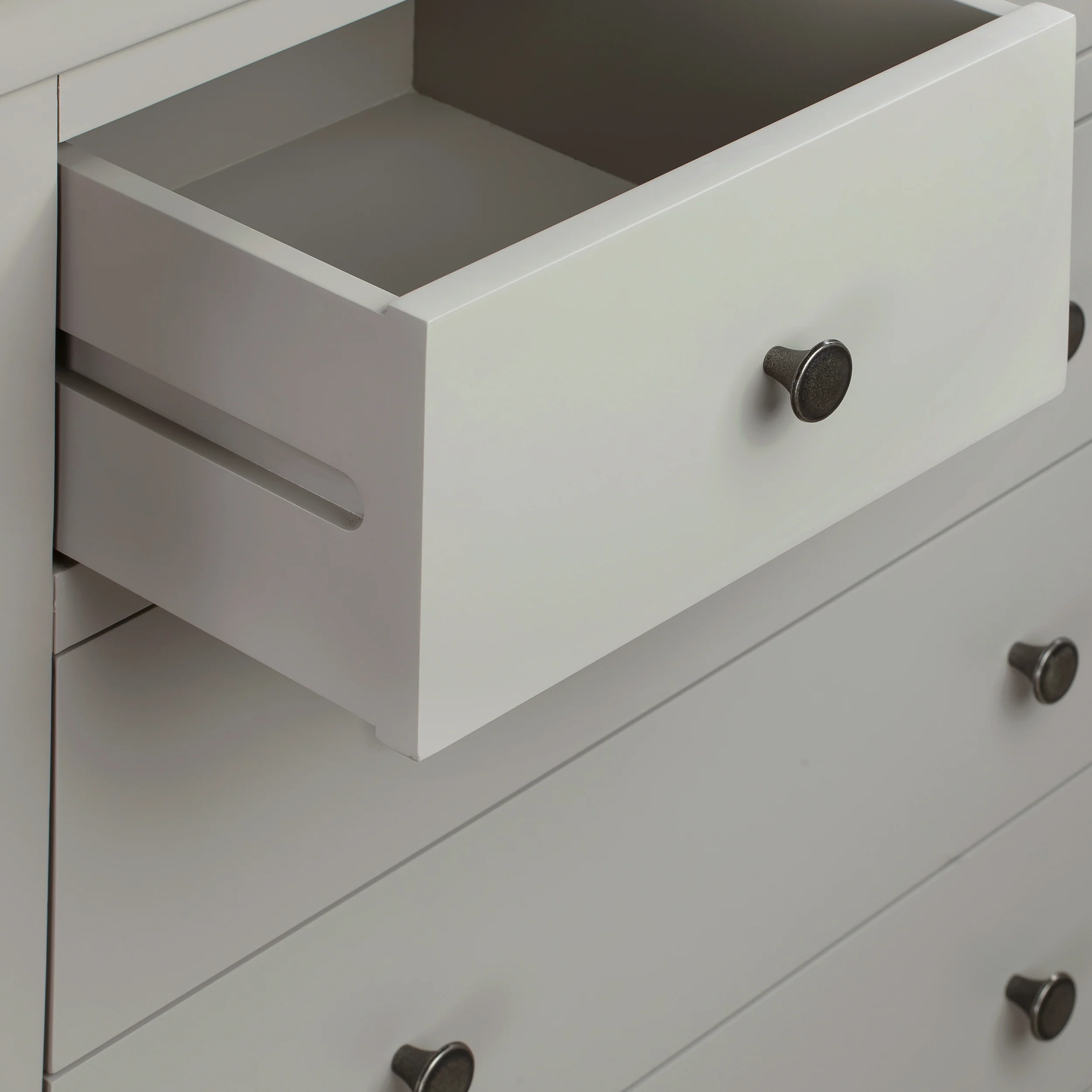 Chantilly Pebble Grey 2 Over 4 Chest Of Drawers - Image 5