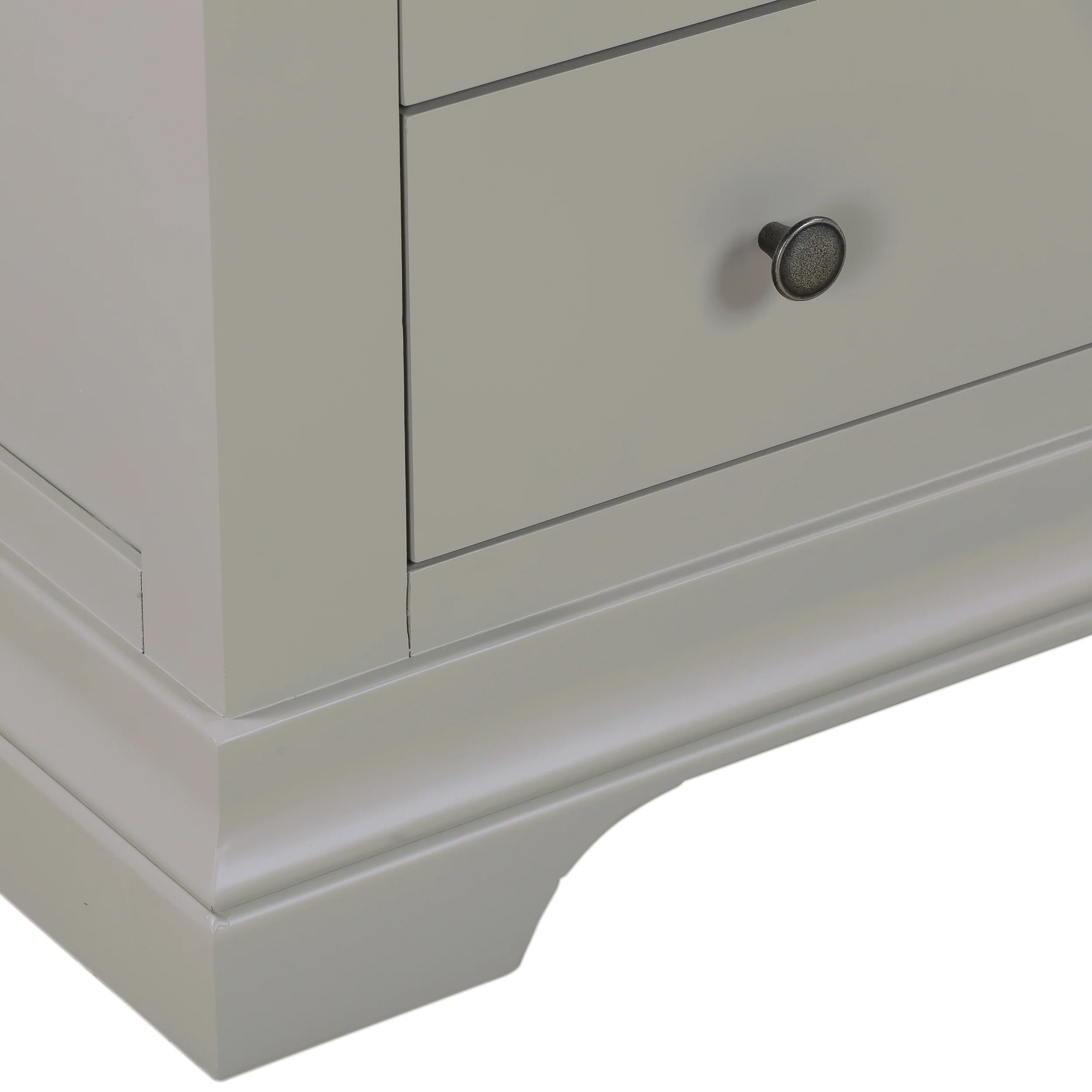 Chantilly Pebble Grey 3 Drawer Chest - Image 6