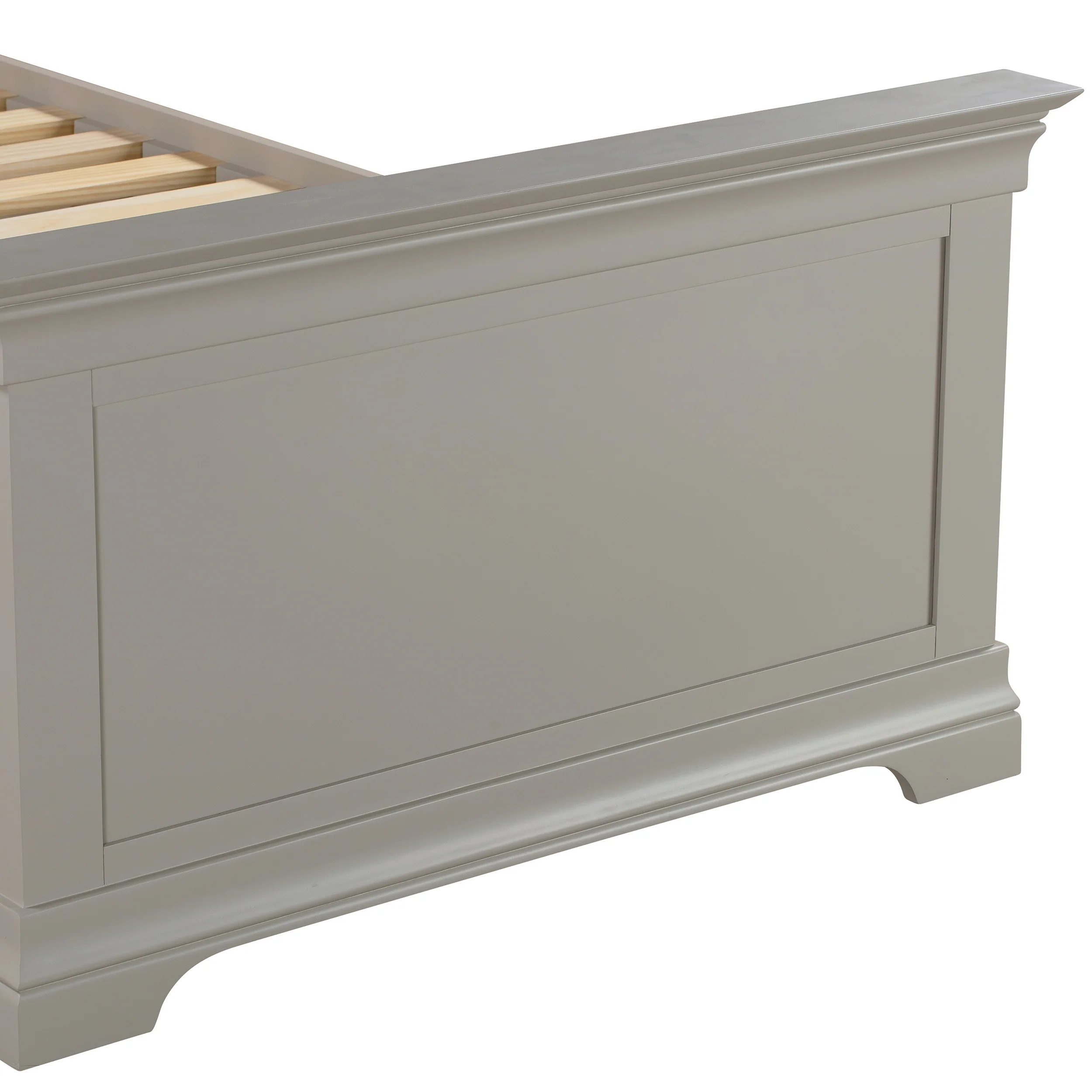 Chantilly Pebble Grey 3ft Single Bed - Image 5