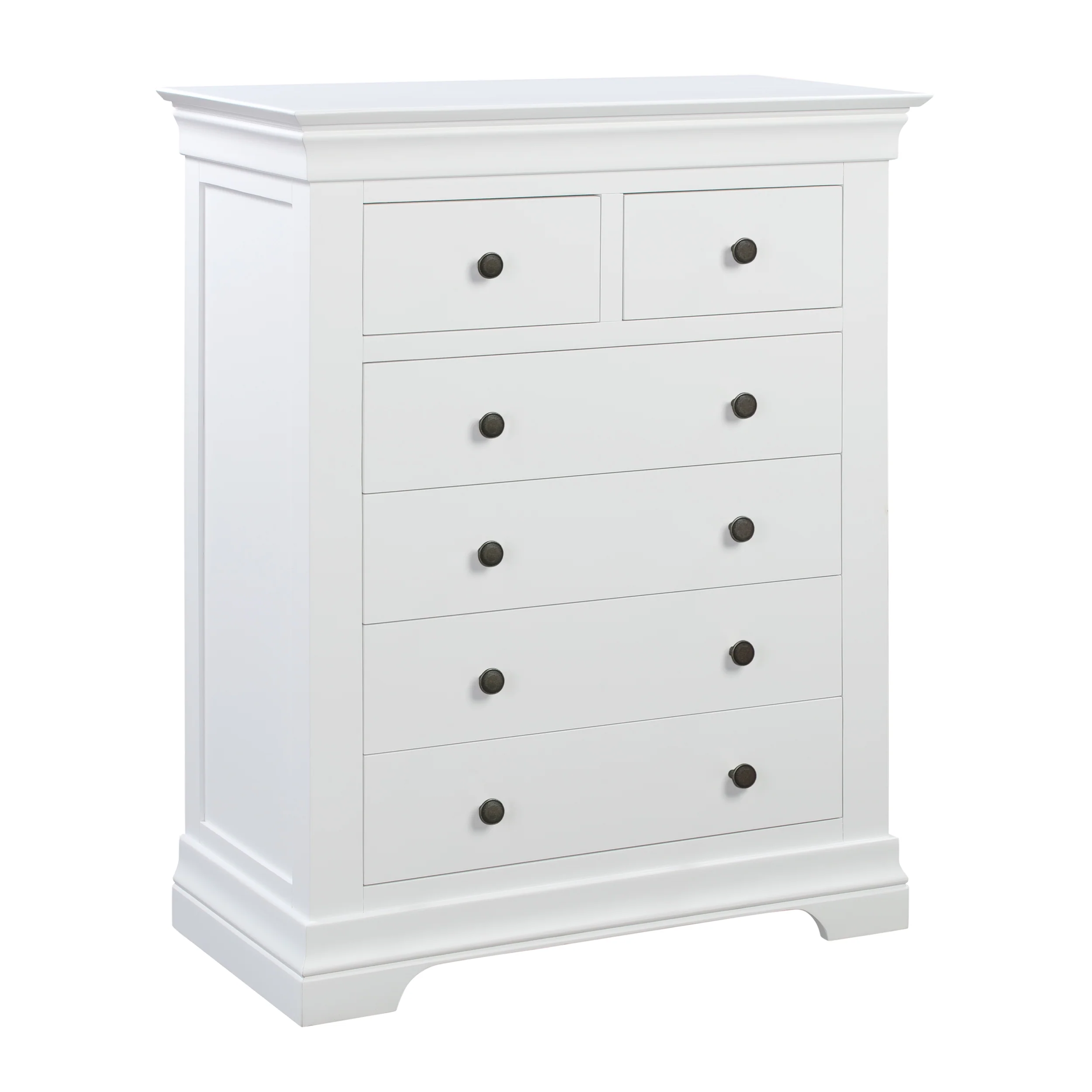 Chantilly Warm White 2 Over 4 Chest Of Drawers - Image 3