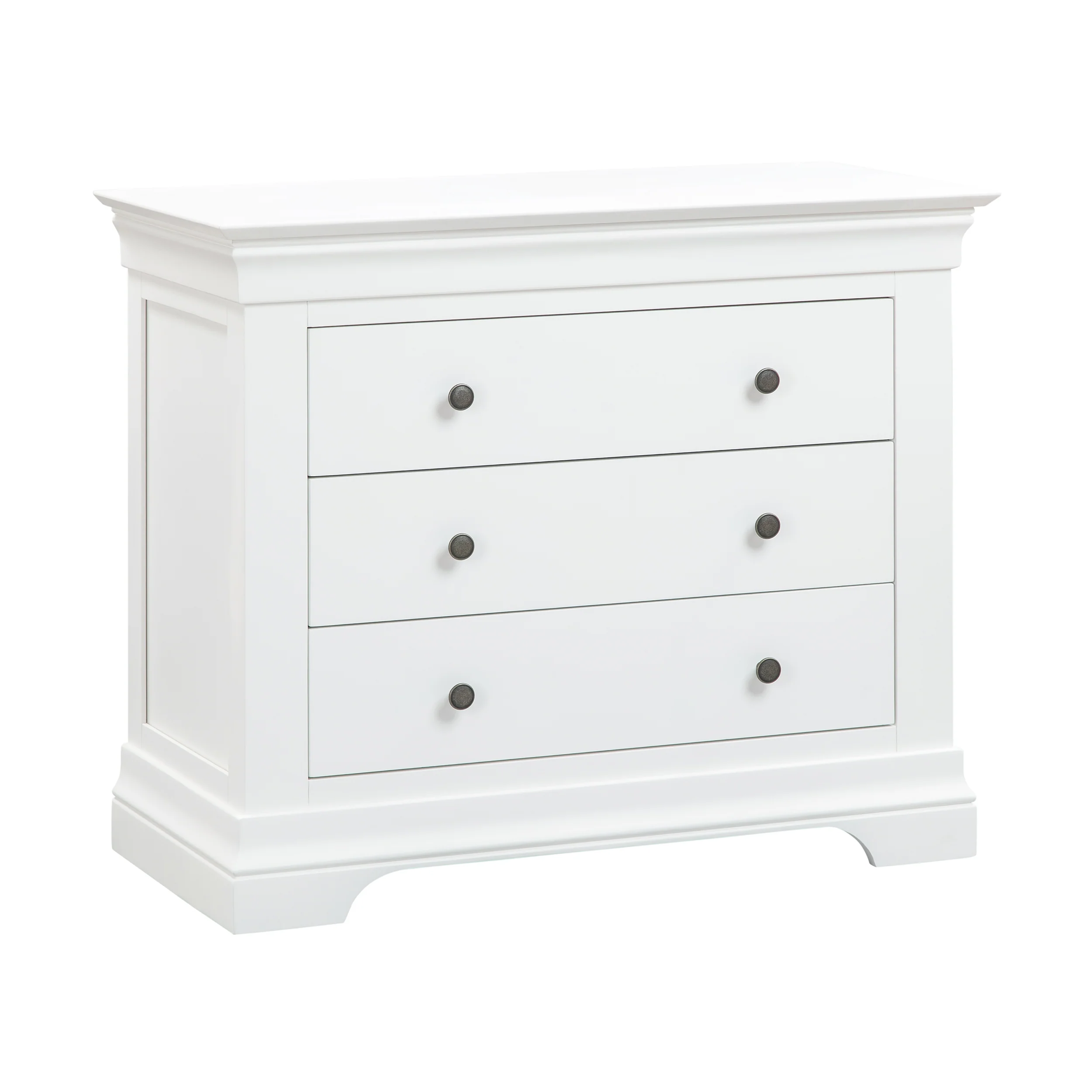Chantilly Warm White 3 Drawer Chest - Image 3