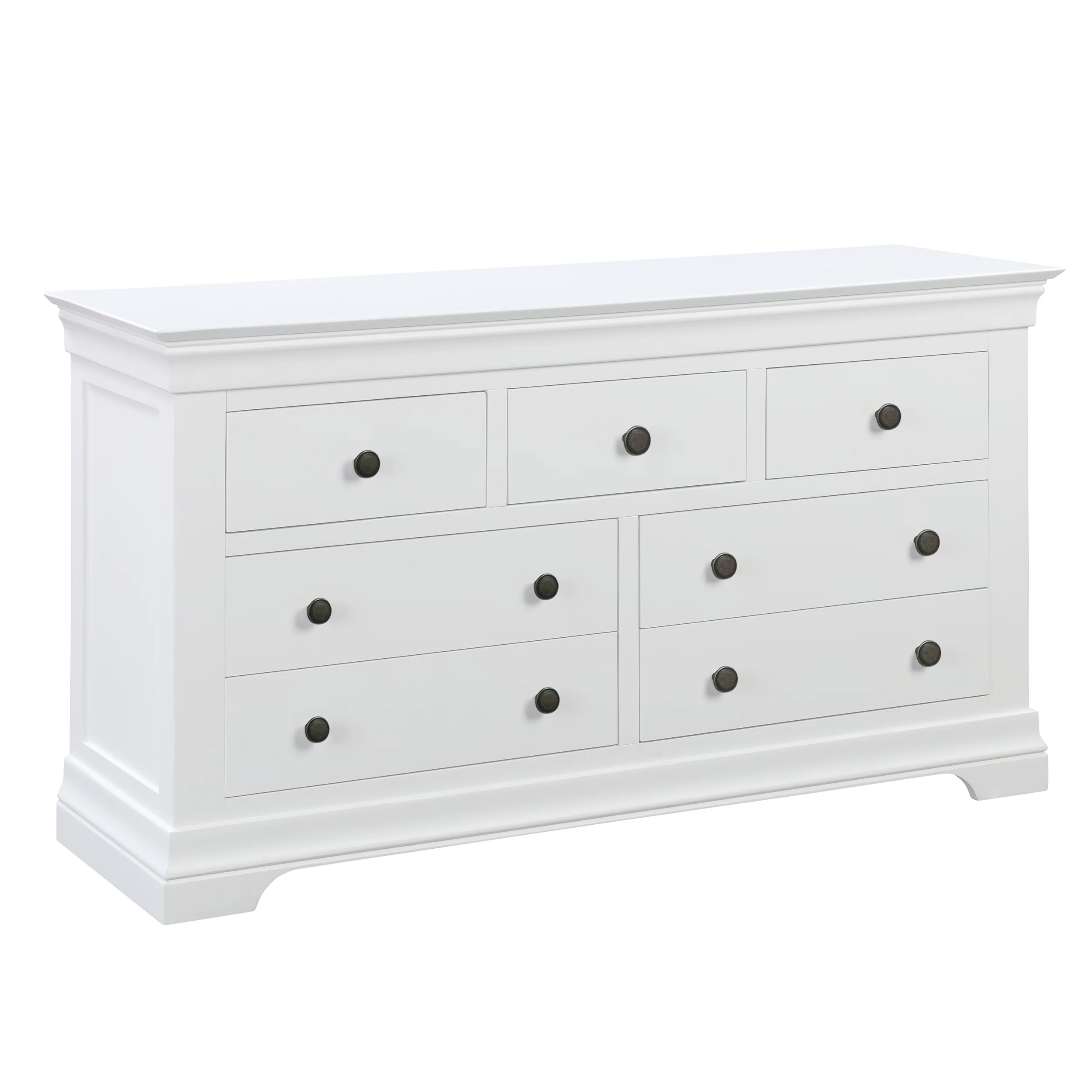 Chantilly Warm White 3 Over 4 Chest Of Drawers - Image 3