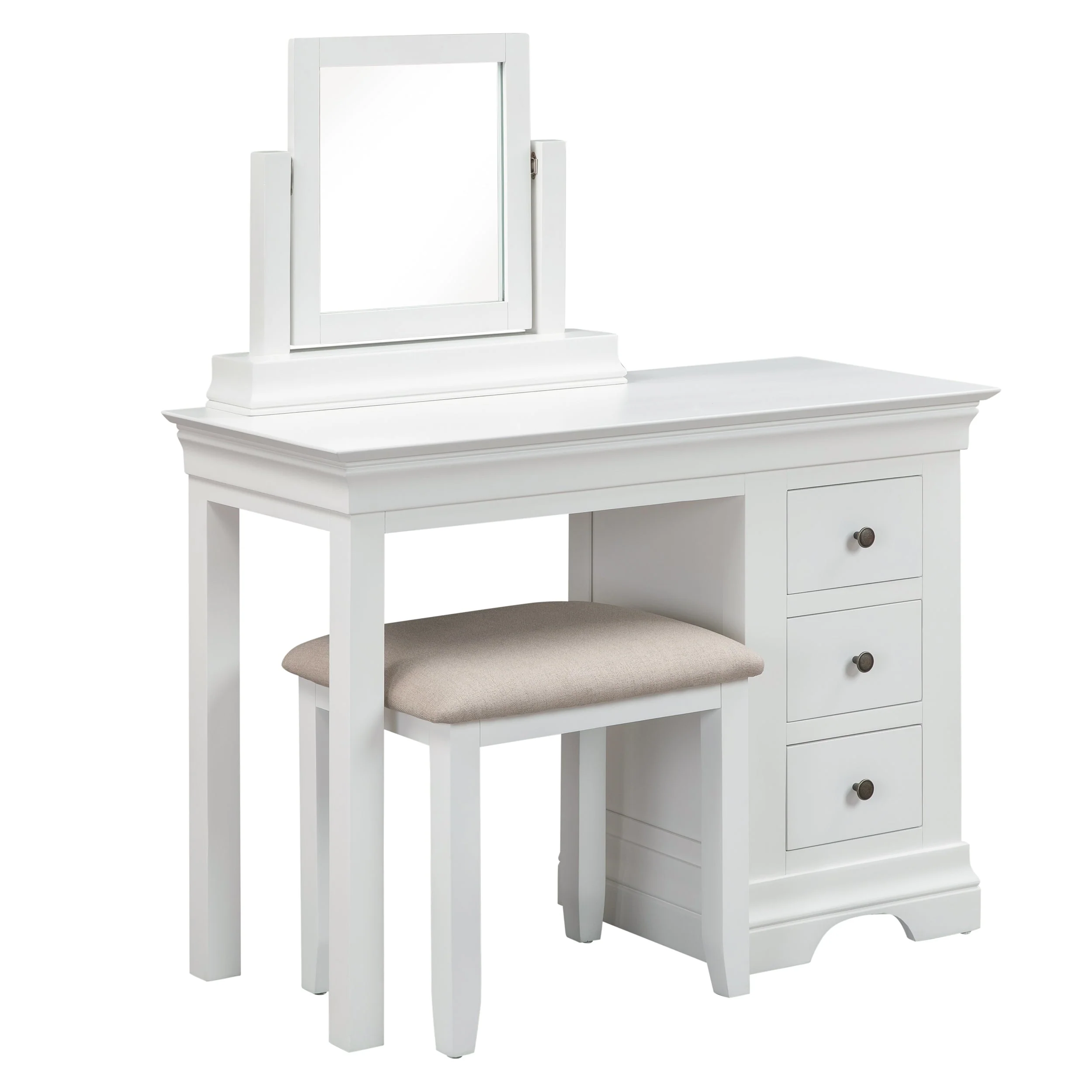 Chantilly Warm White Dressing Mirror - Image 5