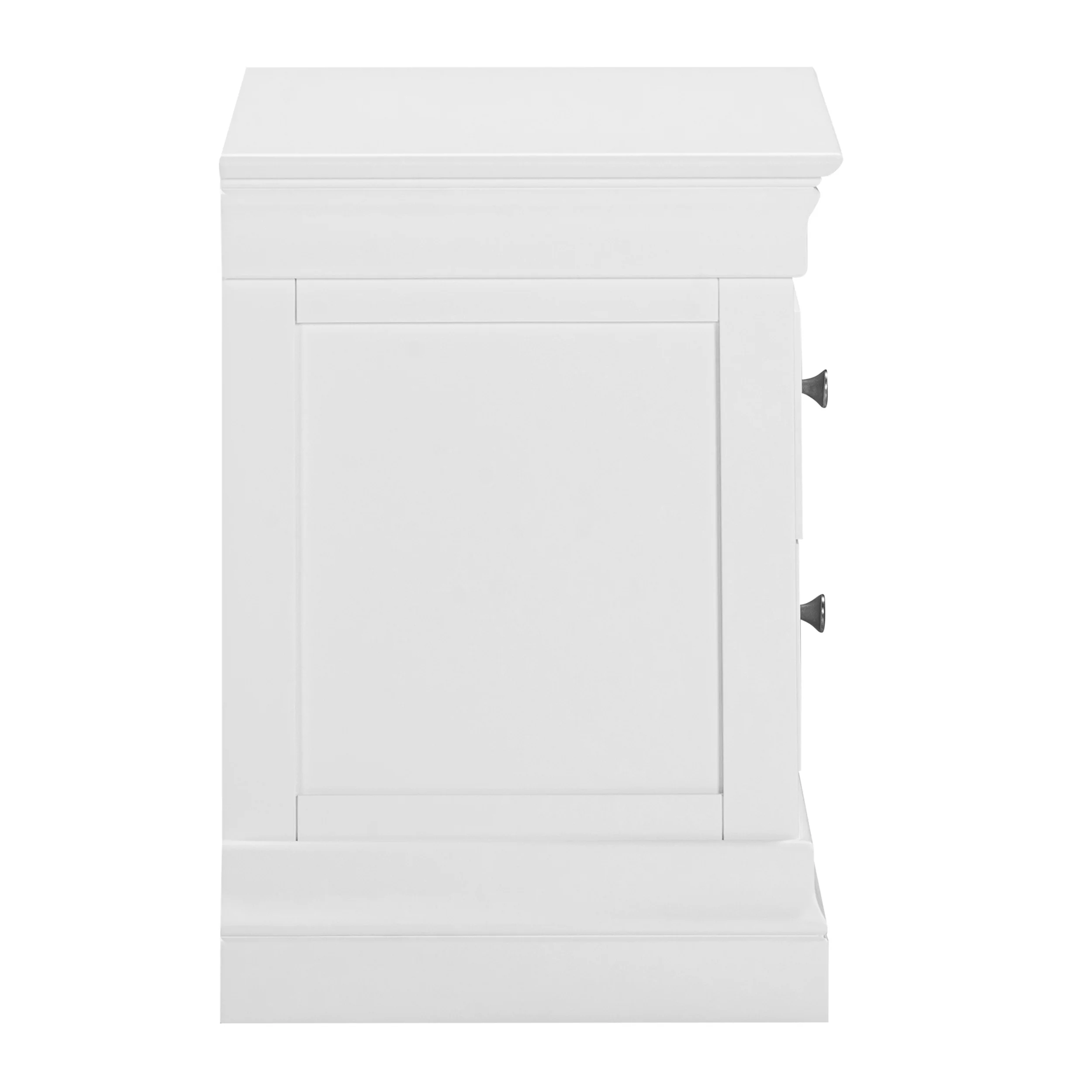 Chantilly Warm White Jumbo Bedside Table - Image 4