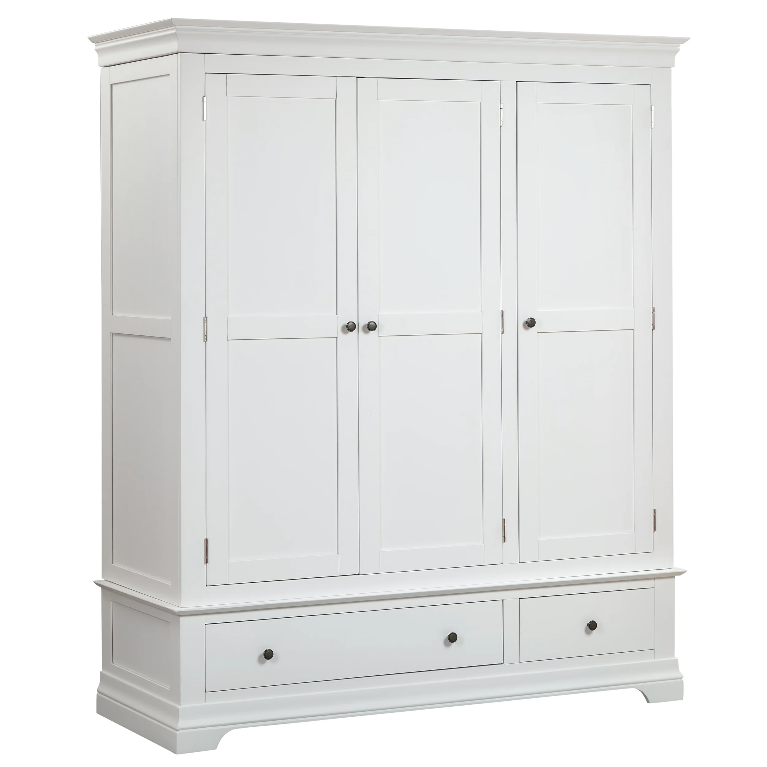 Chantilly Warm White Triple Wardrobe - Image 3