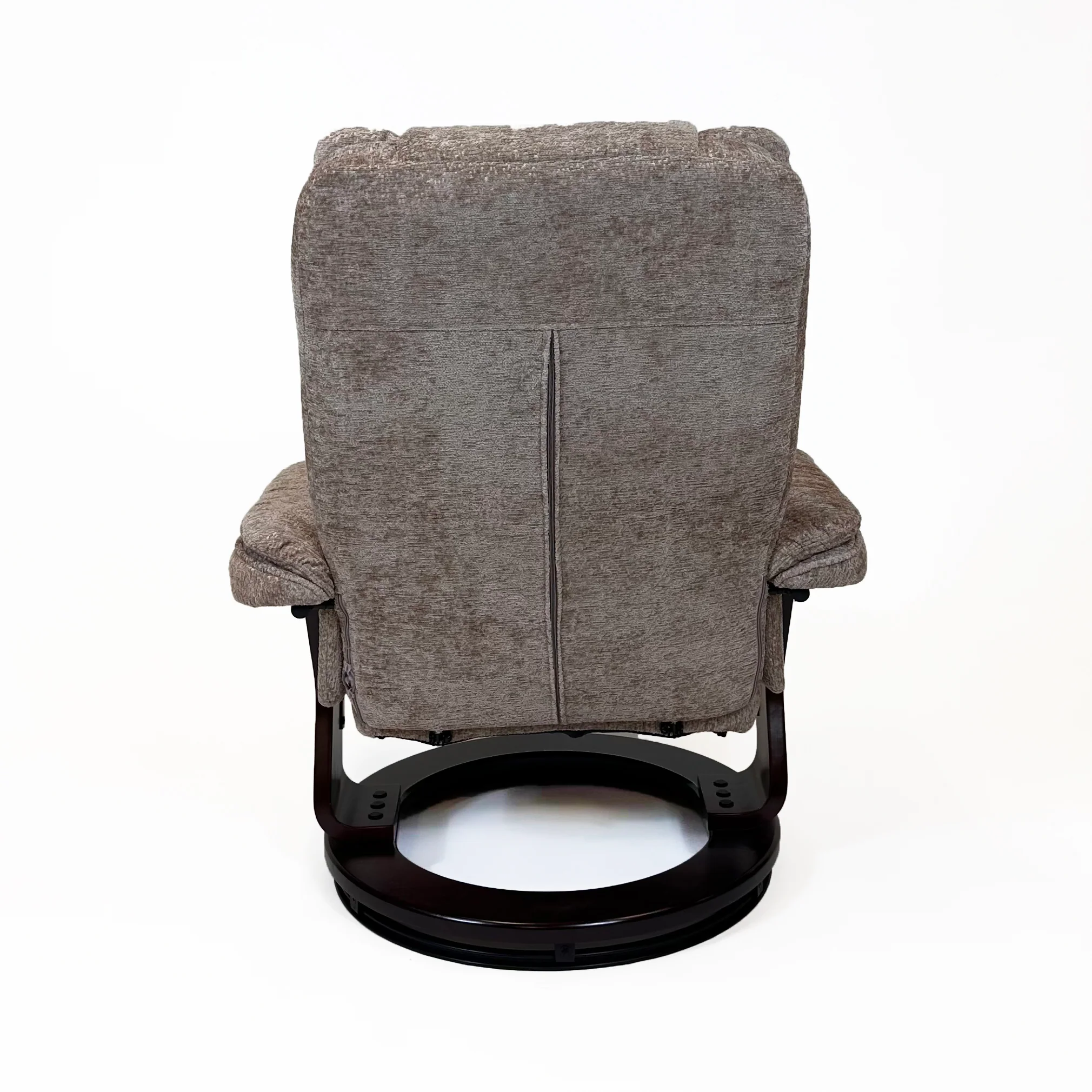 Charlton Swivel Recliner & Footstool | Khaki - Image 7