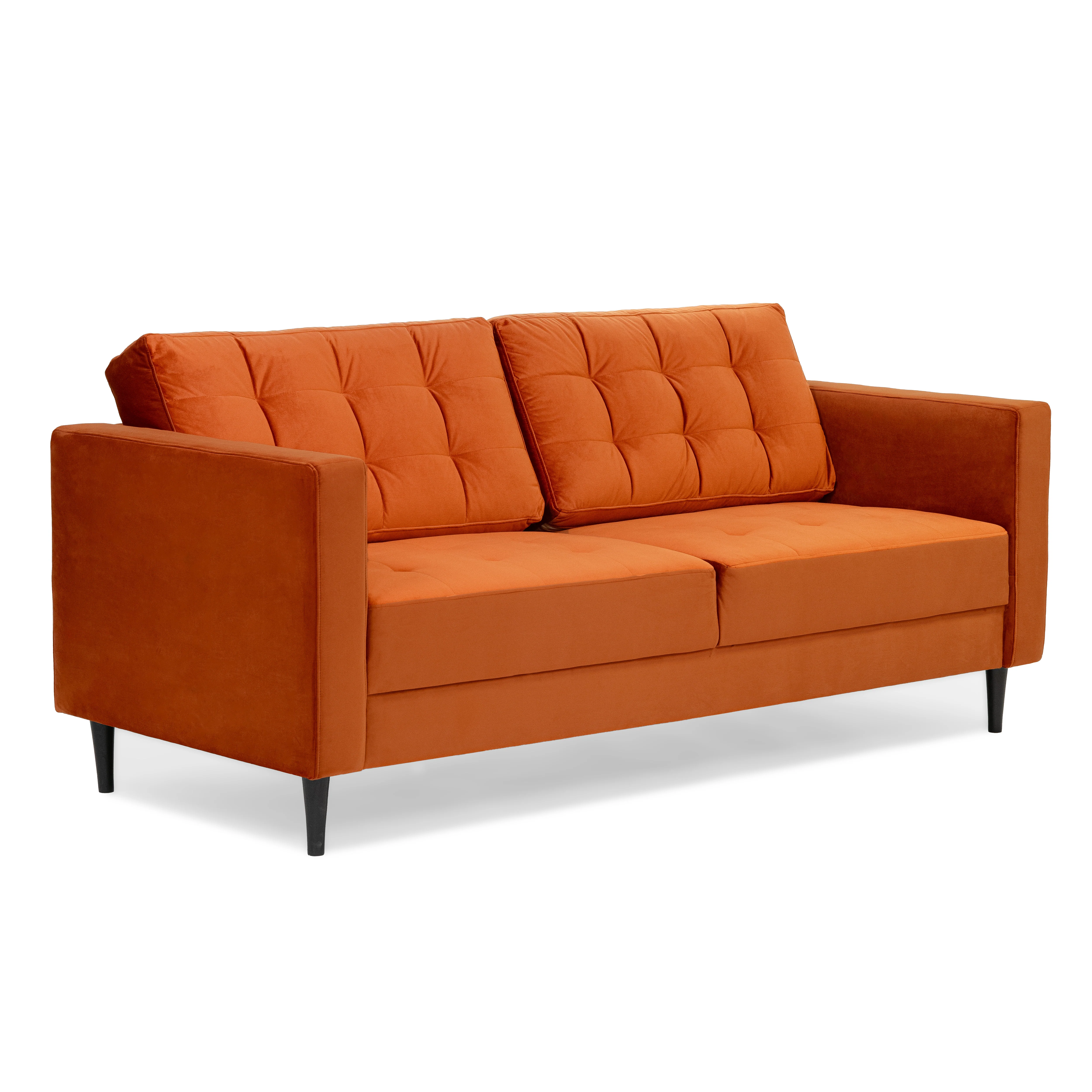 Chelsea Velvet Rust 3 Seater Sofa - Image 3