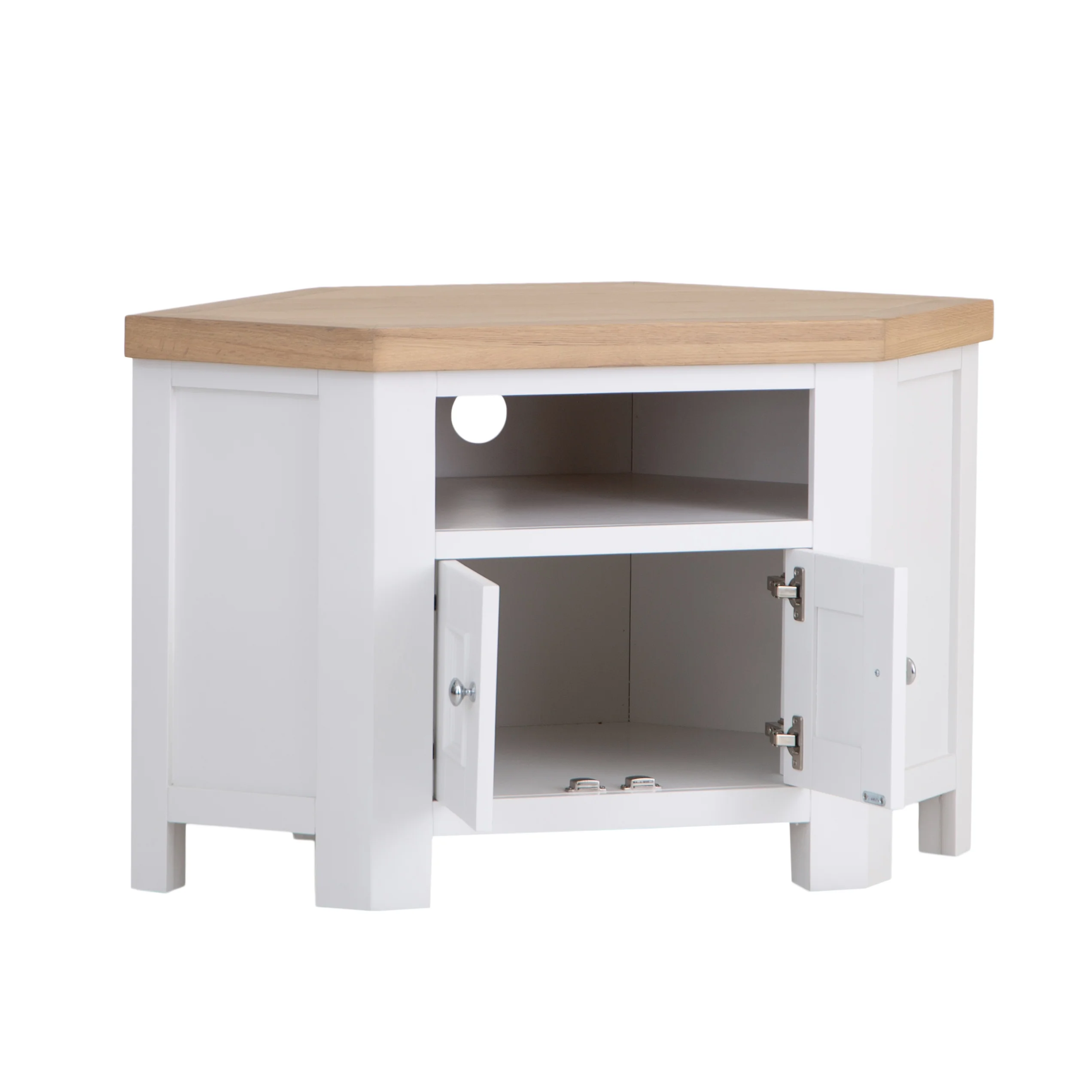 Clover Painted Corner TV Unit - Image 3