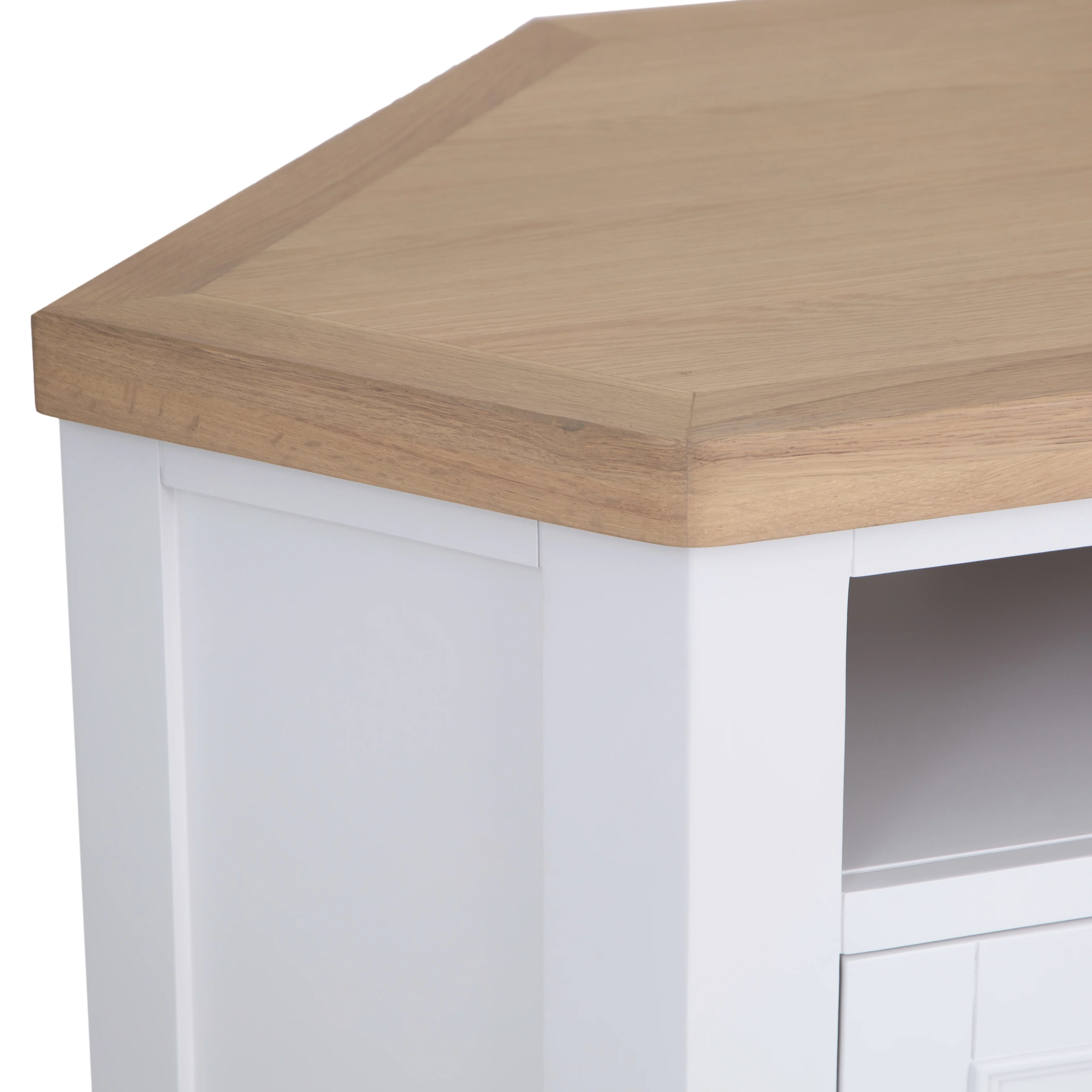 Clover Painted Corner TV Unit - Image 4