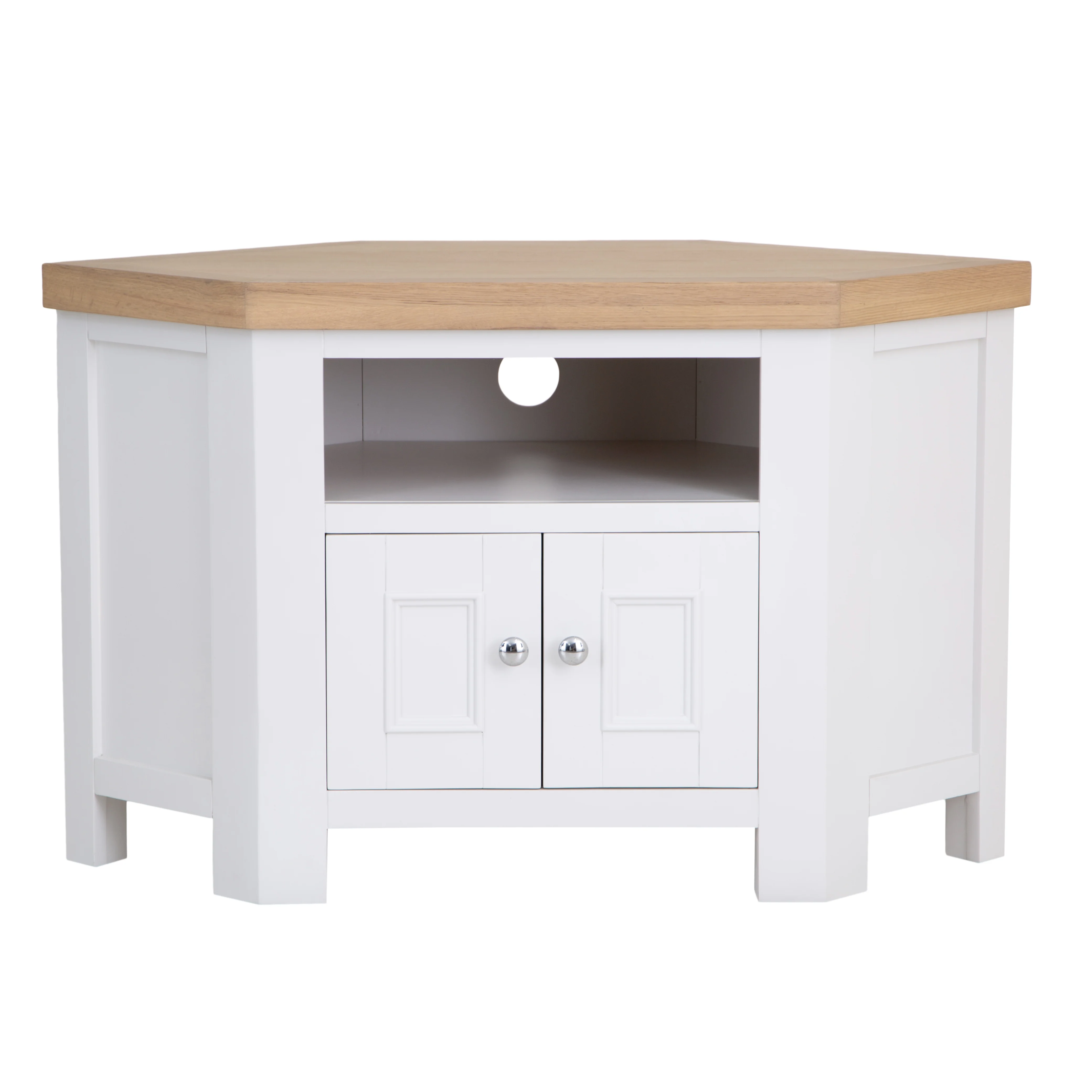 Clover Painted Corner TV Unit - Image 6