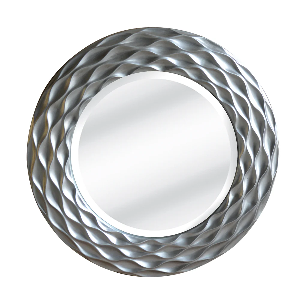Coastal Circular Mirror | Antique Silver - Image 2
