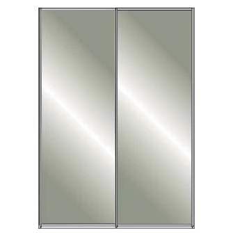 Miami Plus Wiemann 2 Door Sliding Wardrobe With Glass Door 150cm - Image 11