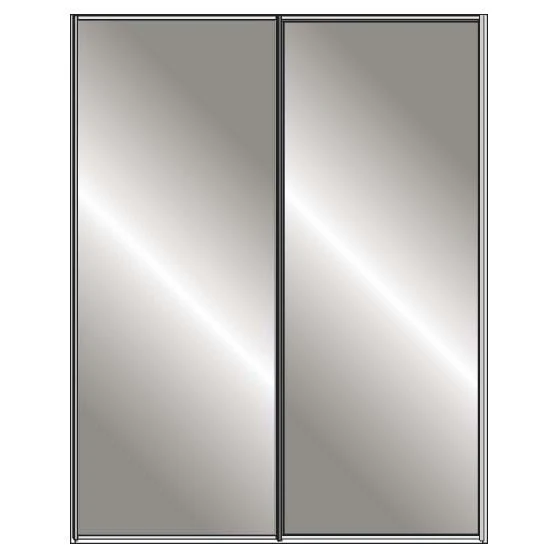 Miami Plus Wiemann 2 Door Sliding Wardrobe With Glass Door 150cm - Image 12