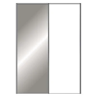 Miami Plus Wiemann 2 Door Sliding Wardrobe With Glass Door 150cm - Image 7