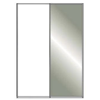 Miami Plus Wiemann 2 Door Sliding Wardrobe With Glass Door 150cm - Image 9