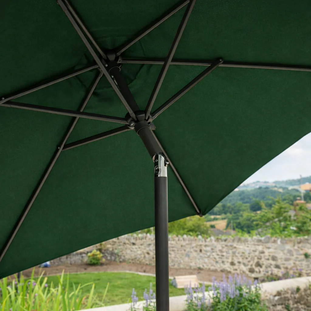 Crank & Tilt 2.7m Garden Parasol | Green - Image 3