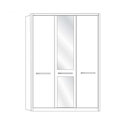 Dakar 2 Wiemann 3 Door Wardrobe - Image 7