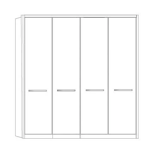 Dakar 2 Wiemann 4 Door Wardrobe - Image 5
