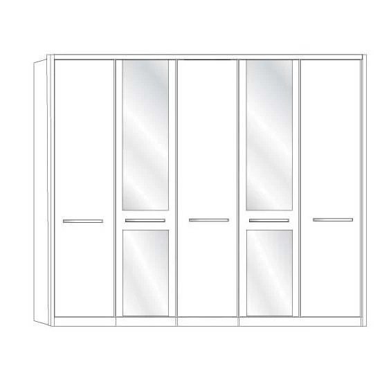 Dakar 2 Wiemann 5 Door Wardrobe - Image 6