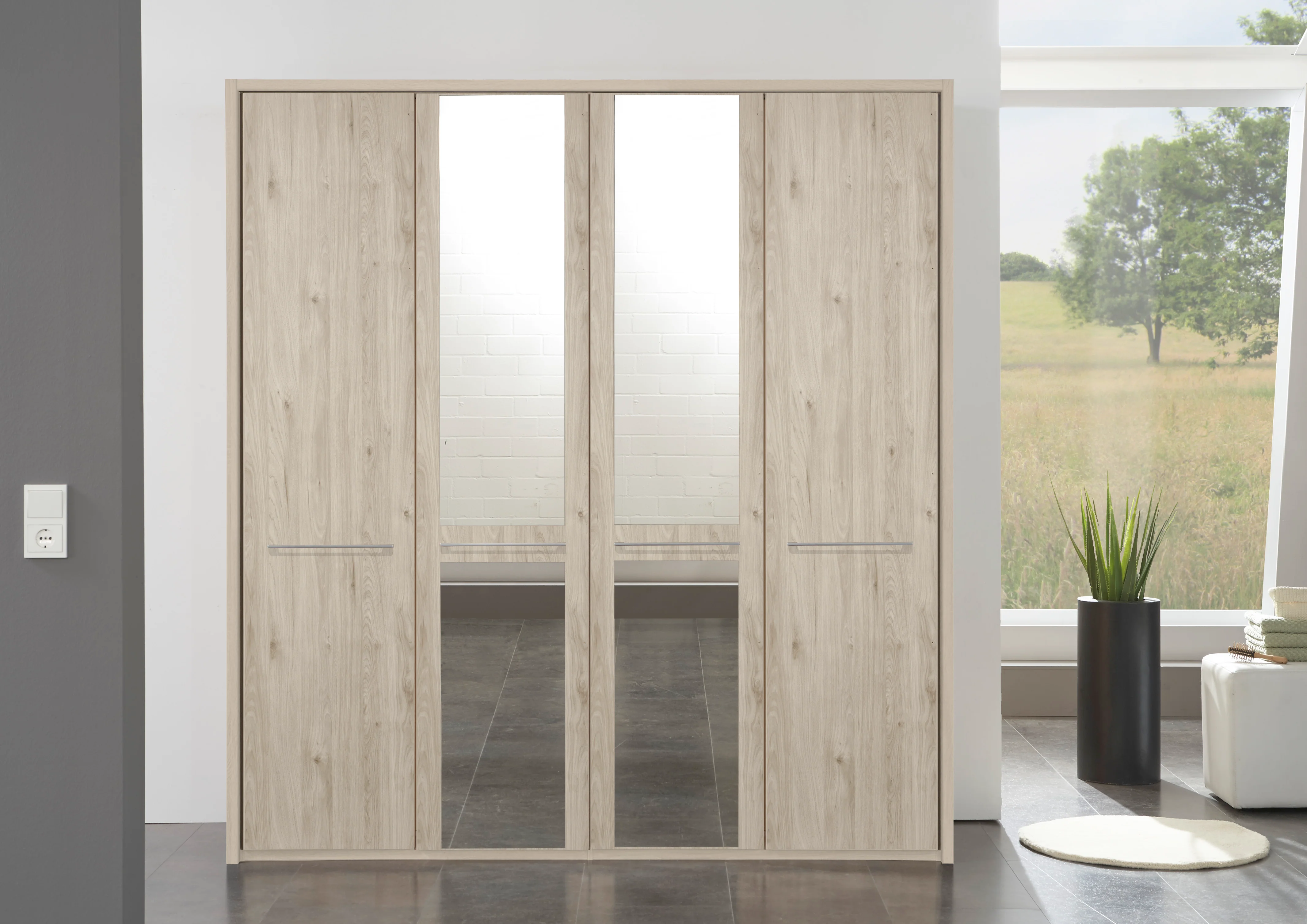 Dakar 2 Wiemann 5 Door Wardrobe With Frame - Image 2
