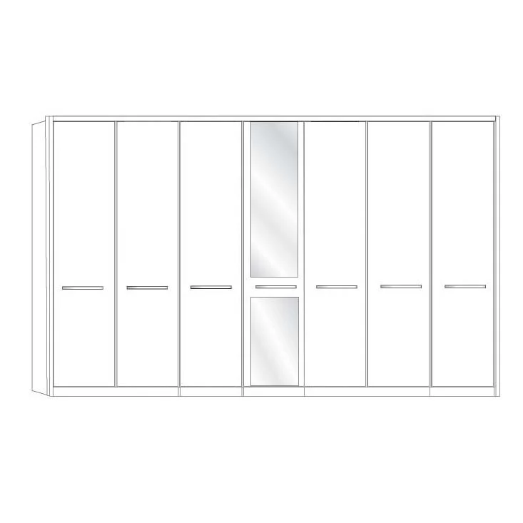 Dakar 2 Wiemann 7 Door Wardrobe - Image 5