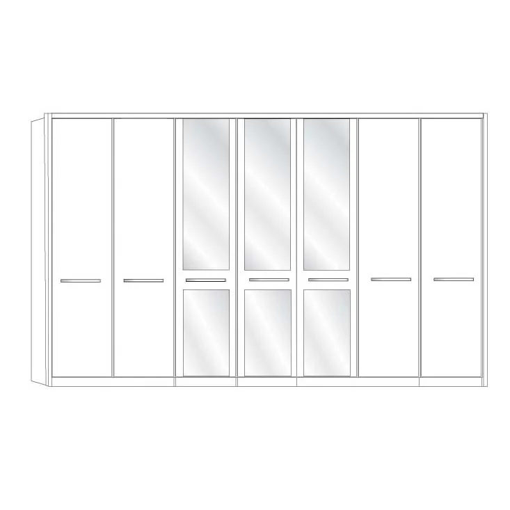 Dakar 2 Wiemann 7 Door Wardrobe - Image 6