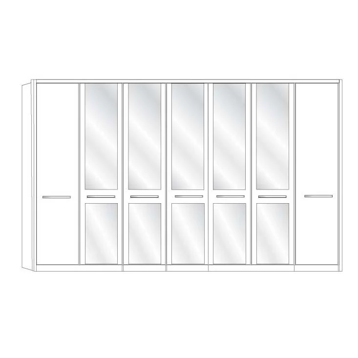 Dakar 2 Wiemann 7 Door Wardrobe - Image 7