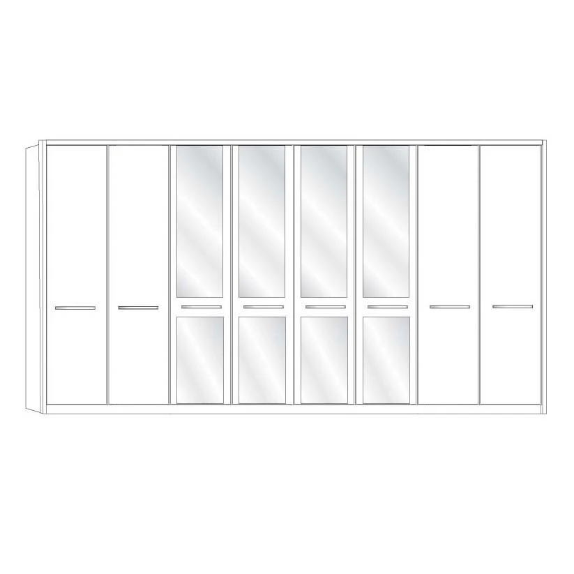 Dakar 2 Wiemann 8 Door Wardrobe - Image 7
