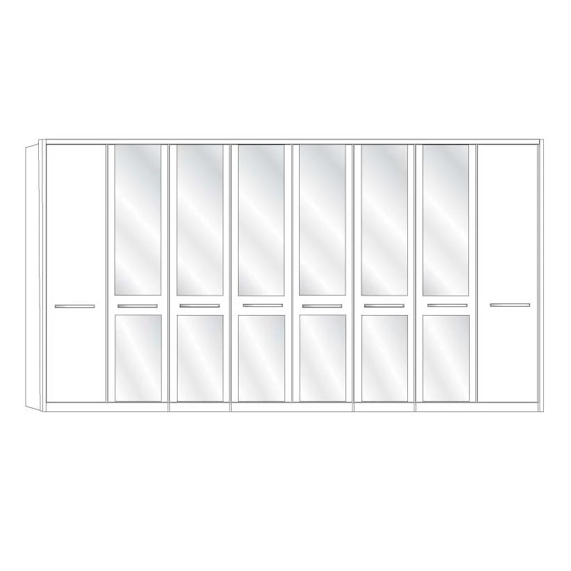 Dakar 2 Wiemann 8 Door Wardrobe - Image 8