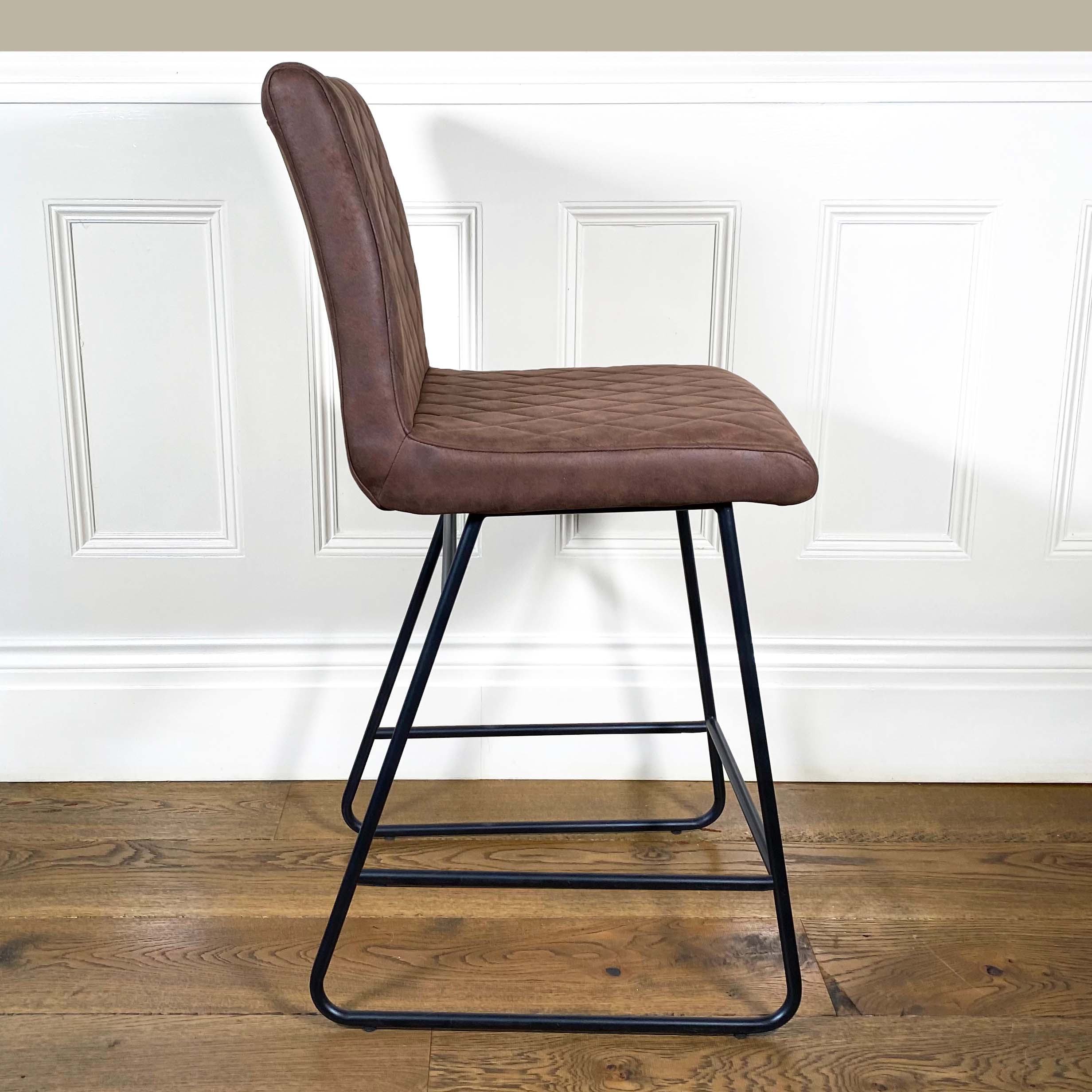 Diamond Bar Stool | Brown - Image 3