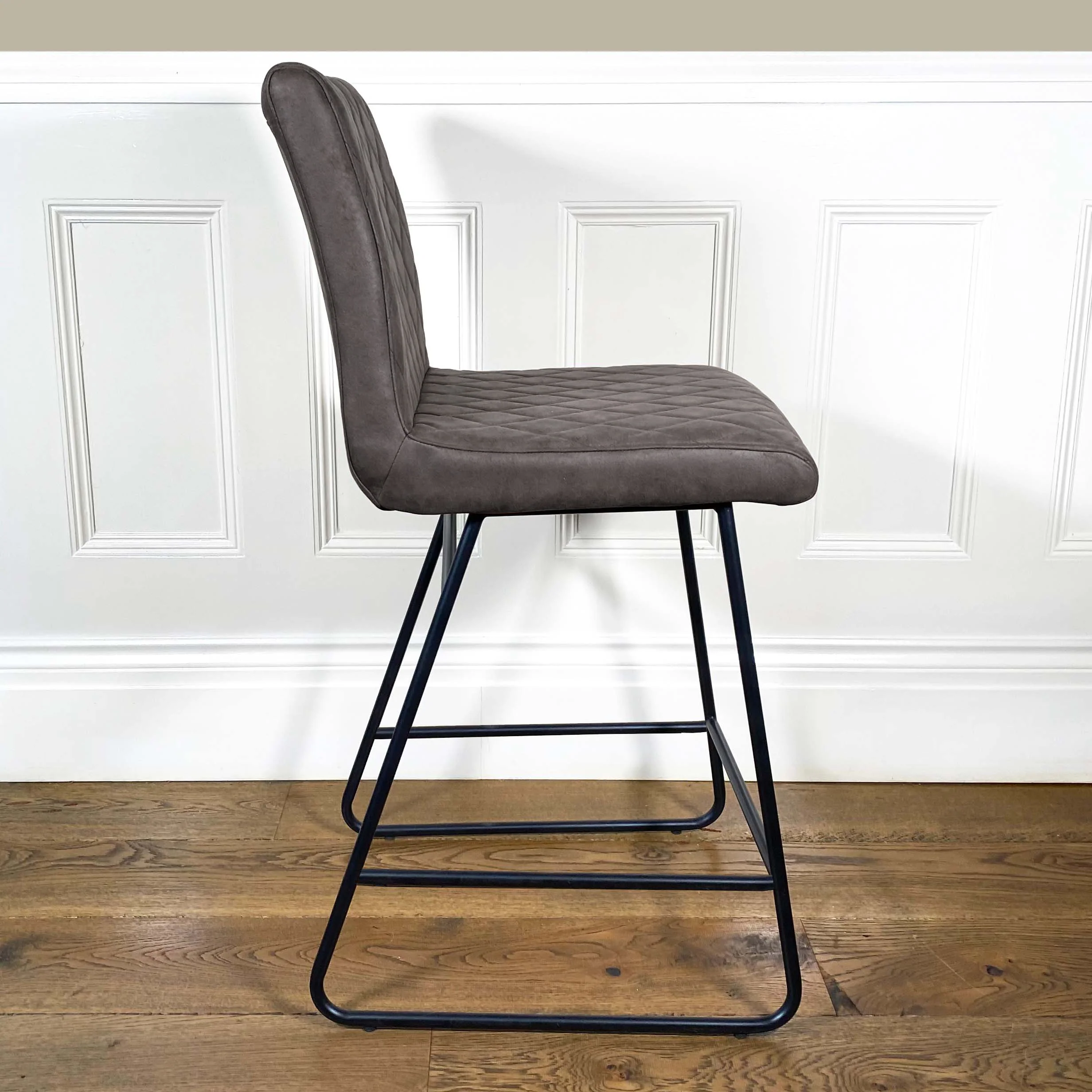 Diamond Bar Stool | Taupe - Image 3