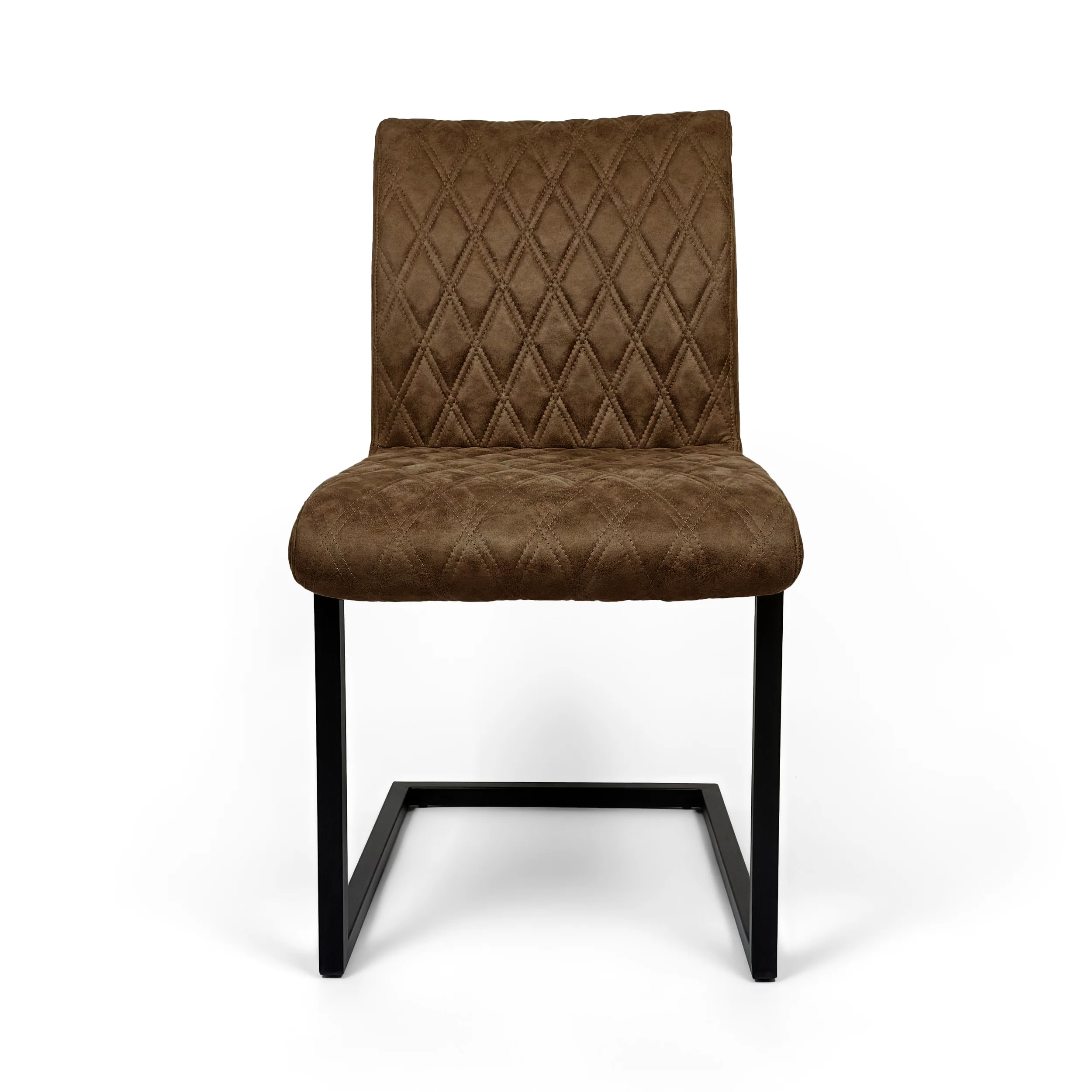 Ealing Industrial Dining Chair | Brown - Image 3