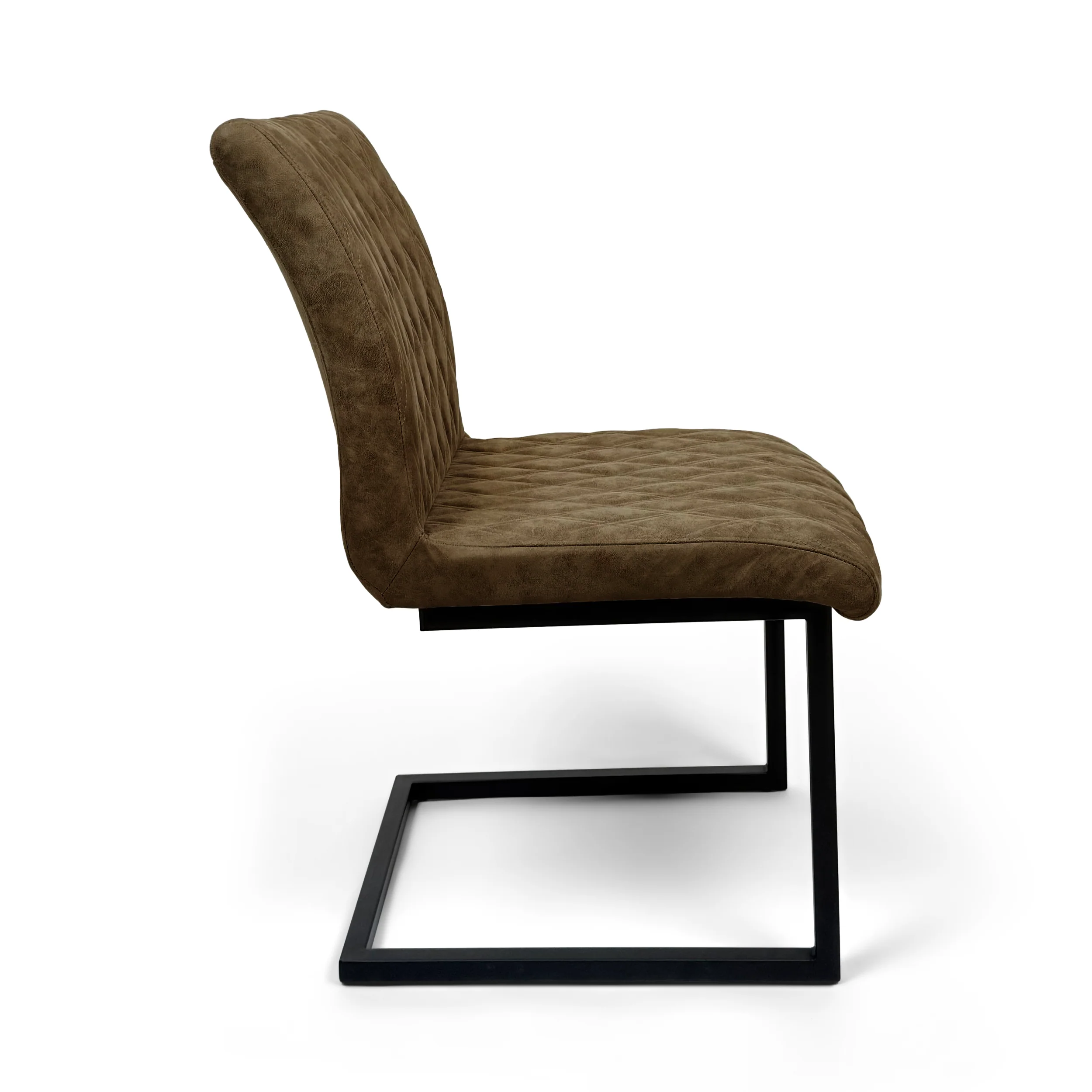Ealing Industrial Dining Chair | Brown - Image 4