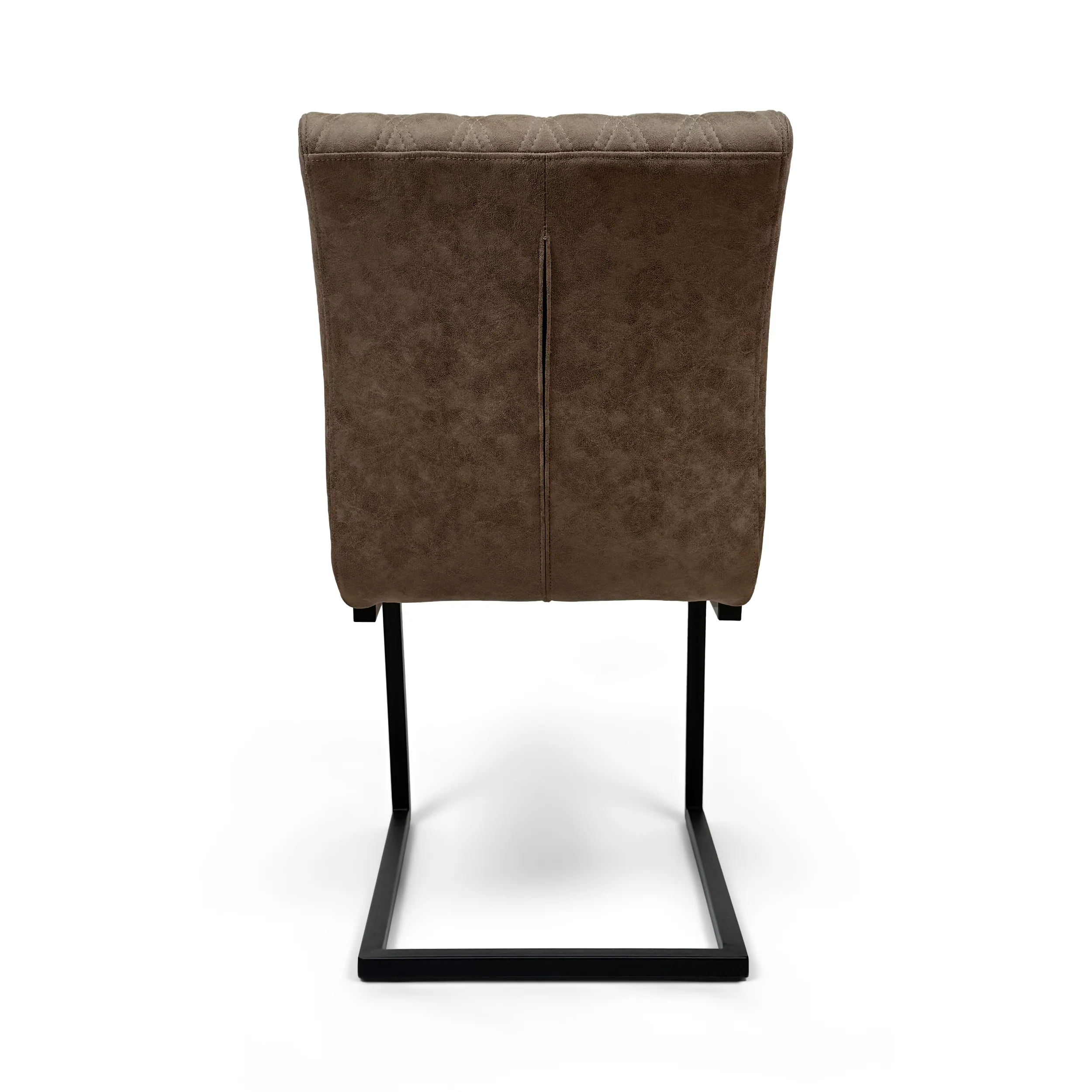 Ealing Industrial Dining Chair | Brown - Image 5