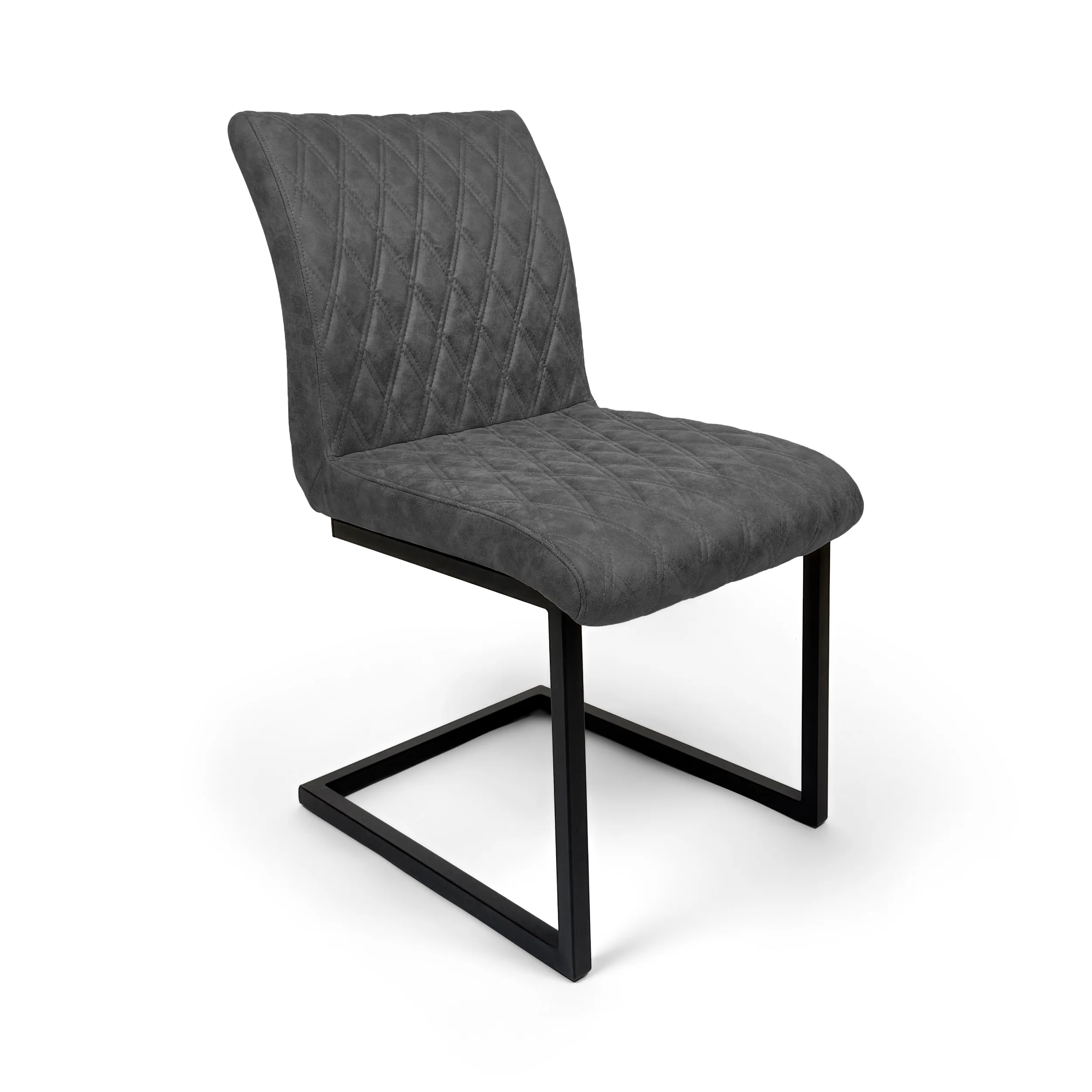Ealing Industrial Dining Chair | Grey - Image 2