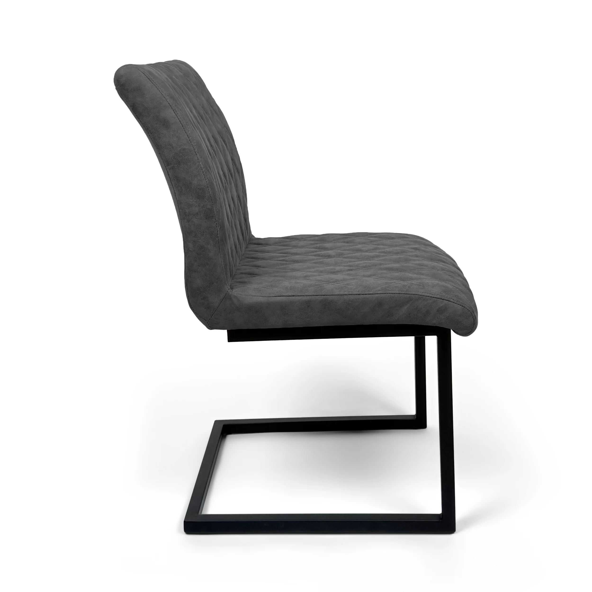 Ealing Industrial Dining Chair | Grey - Image 4