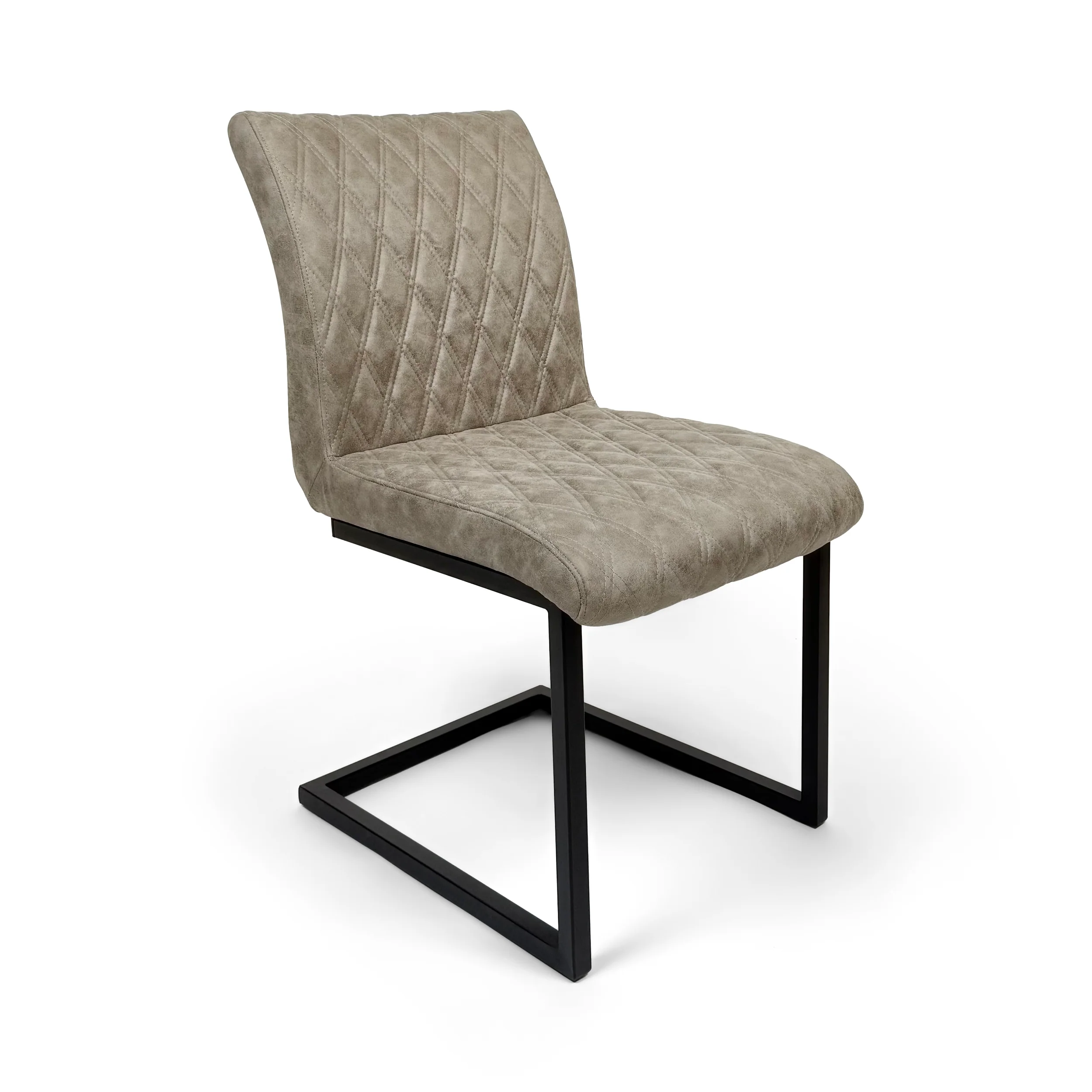 Ealing Industrial Dining Chair | Taupe - Image 2